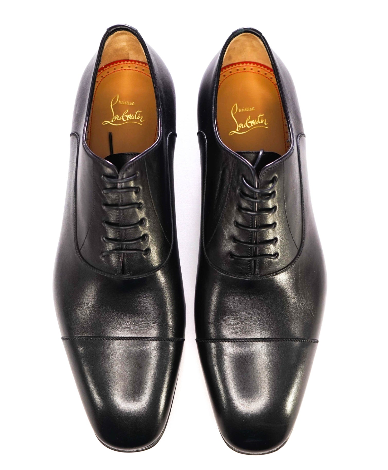 $1,050 CHRISTIAN LOUBOUTIN - *GREGGO* Black Oxfords - US 9.5 (42.5 EU)