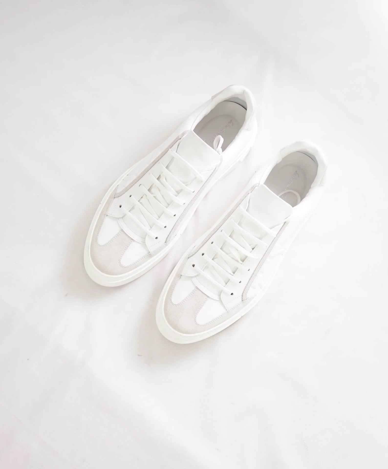 $795 SALVATORE FERRAGAMO - *BORG 5* White Gancini Sneaker - 11 M US