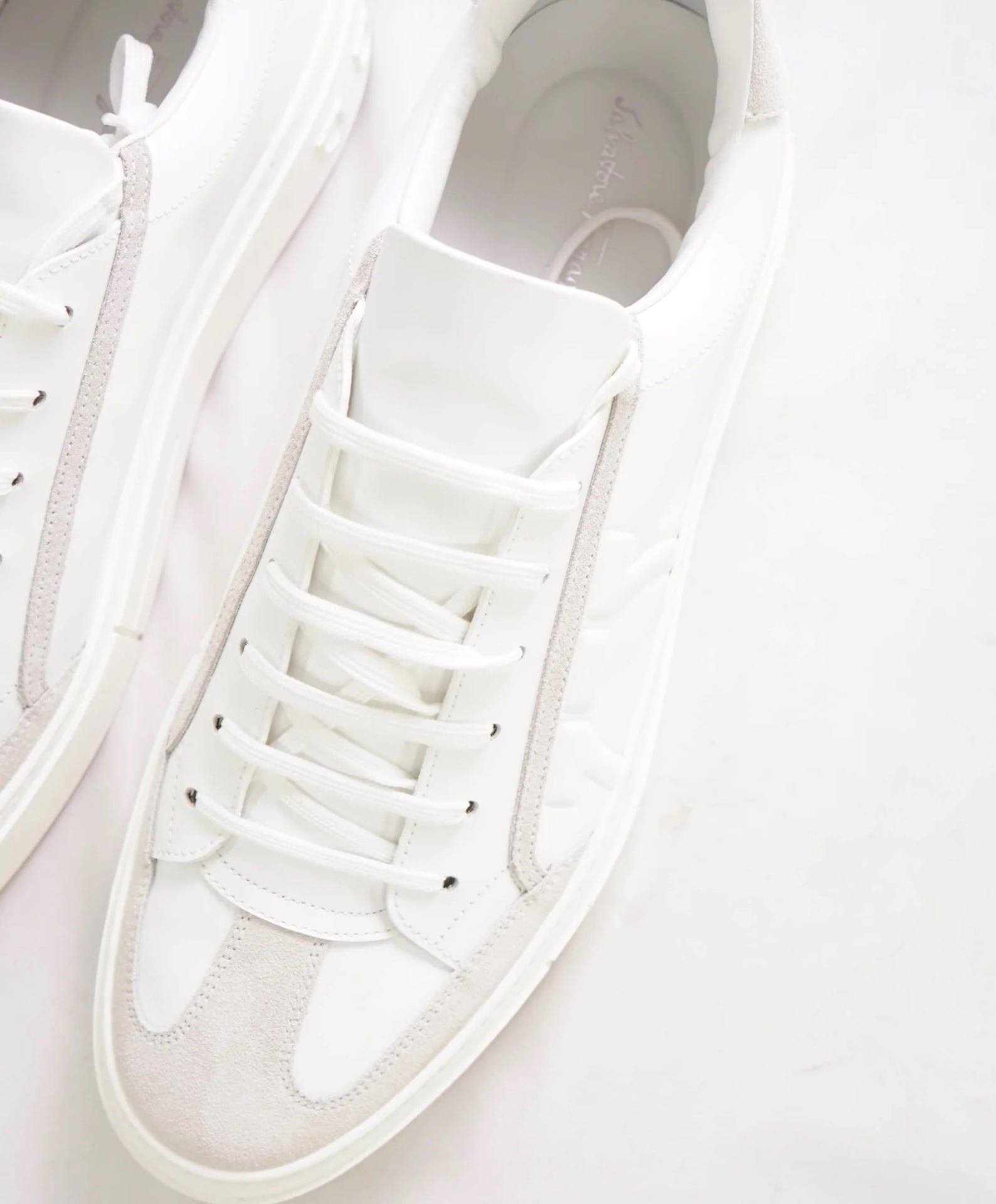 $795 SALVATORE FERRAGAMO - *BORG 5* White Gancini Sneaker - 11 M US