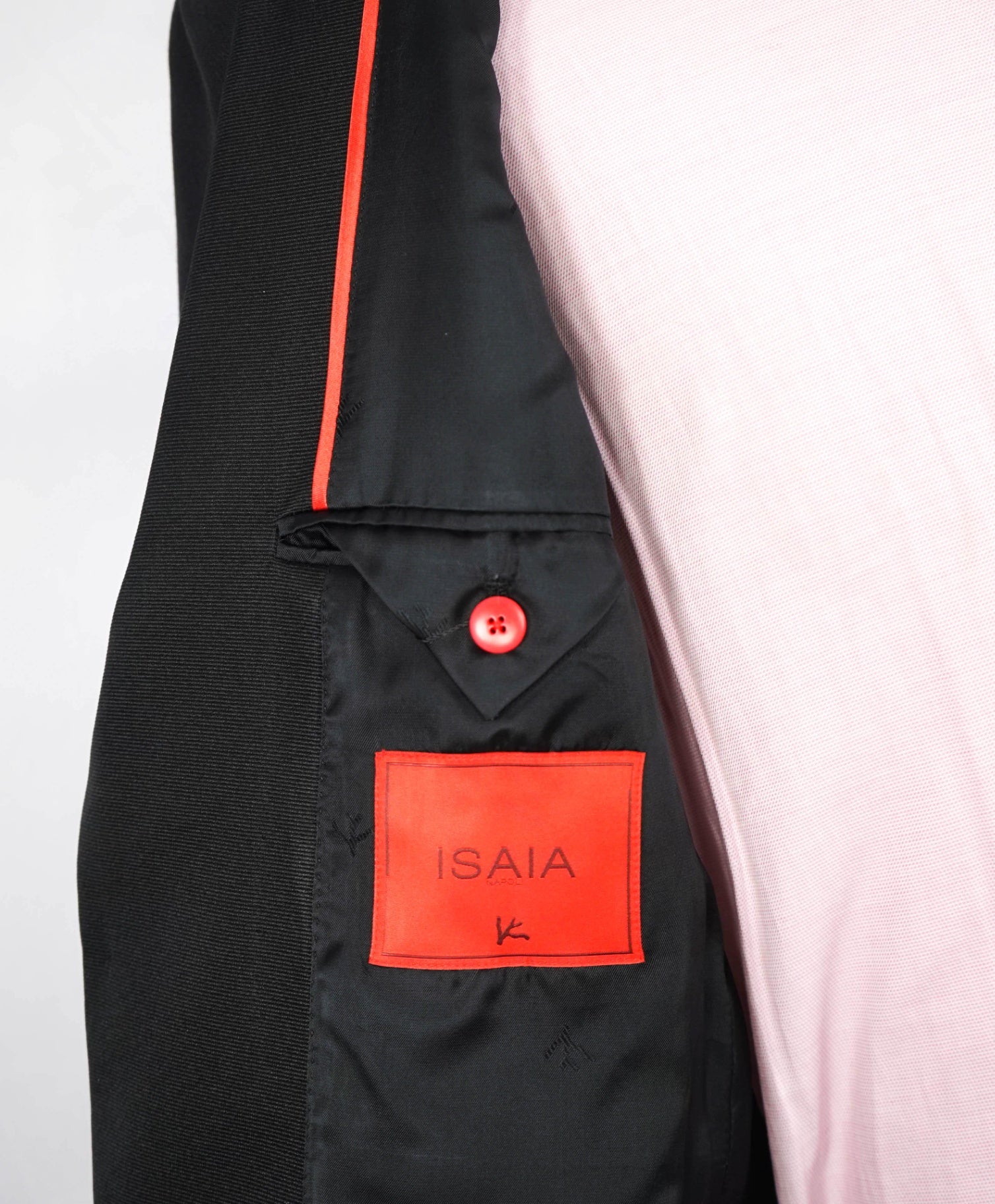 $4,900 ISAIA Black Paisley Peak Lapel Wool Dinner Jacket Blazer 38R