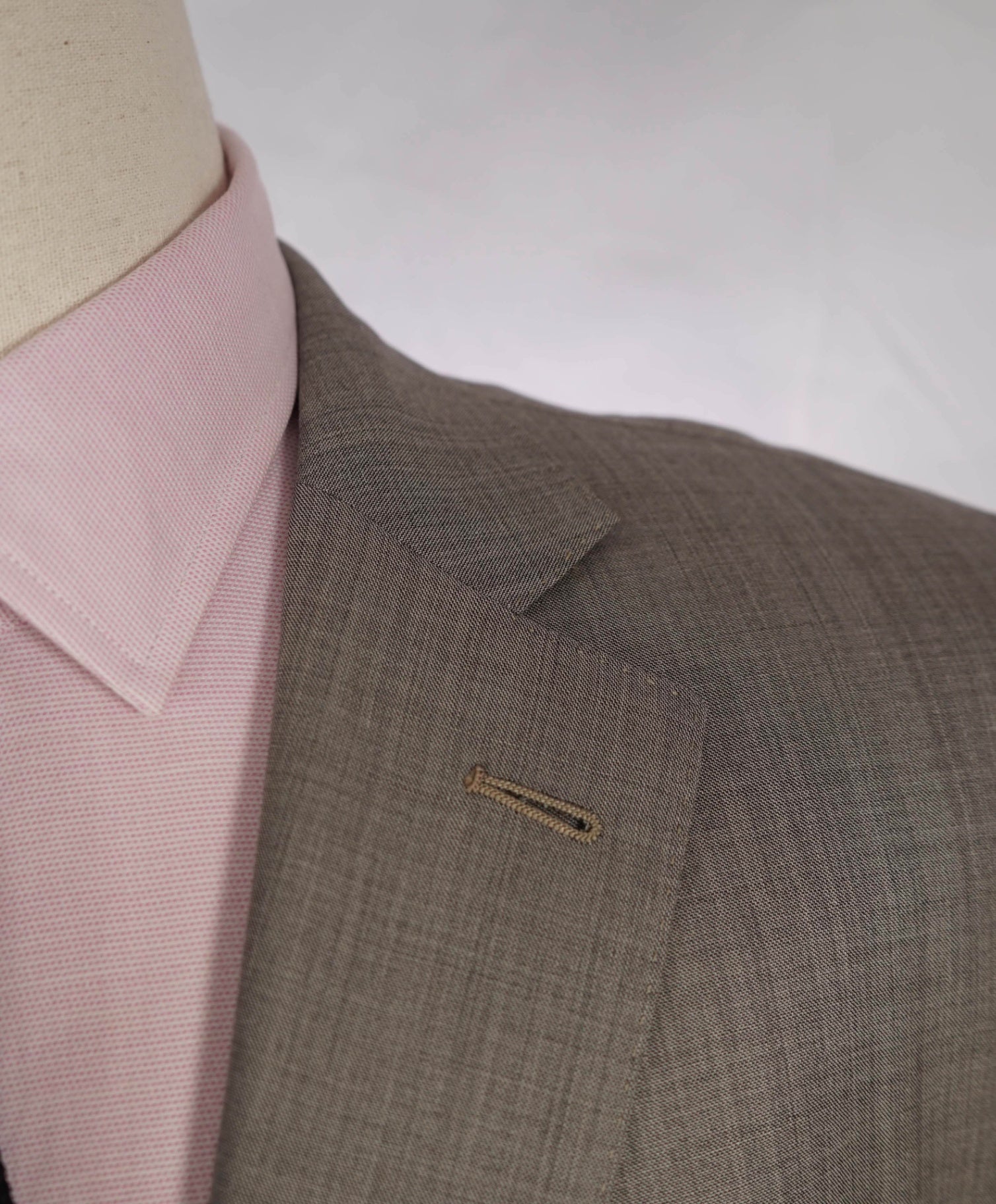 $3,250 Ermenegildo Zegna "TROFEO 600" Stone Grey Wool/Silk Blazer 48R