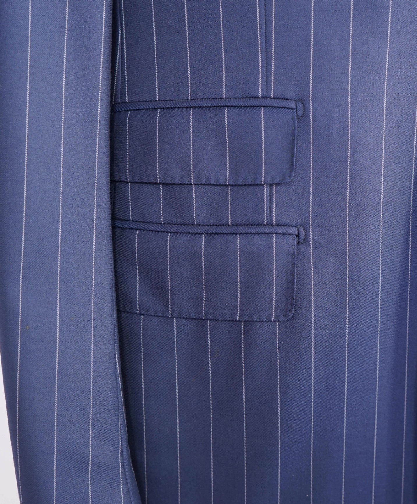 $3,995 Ermenegildo Zegna "15 MILMIL 15" Navy Pinstripe Suit 44L