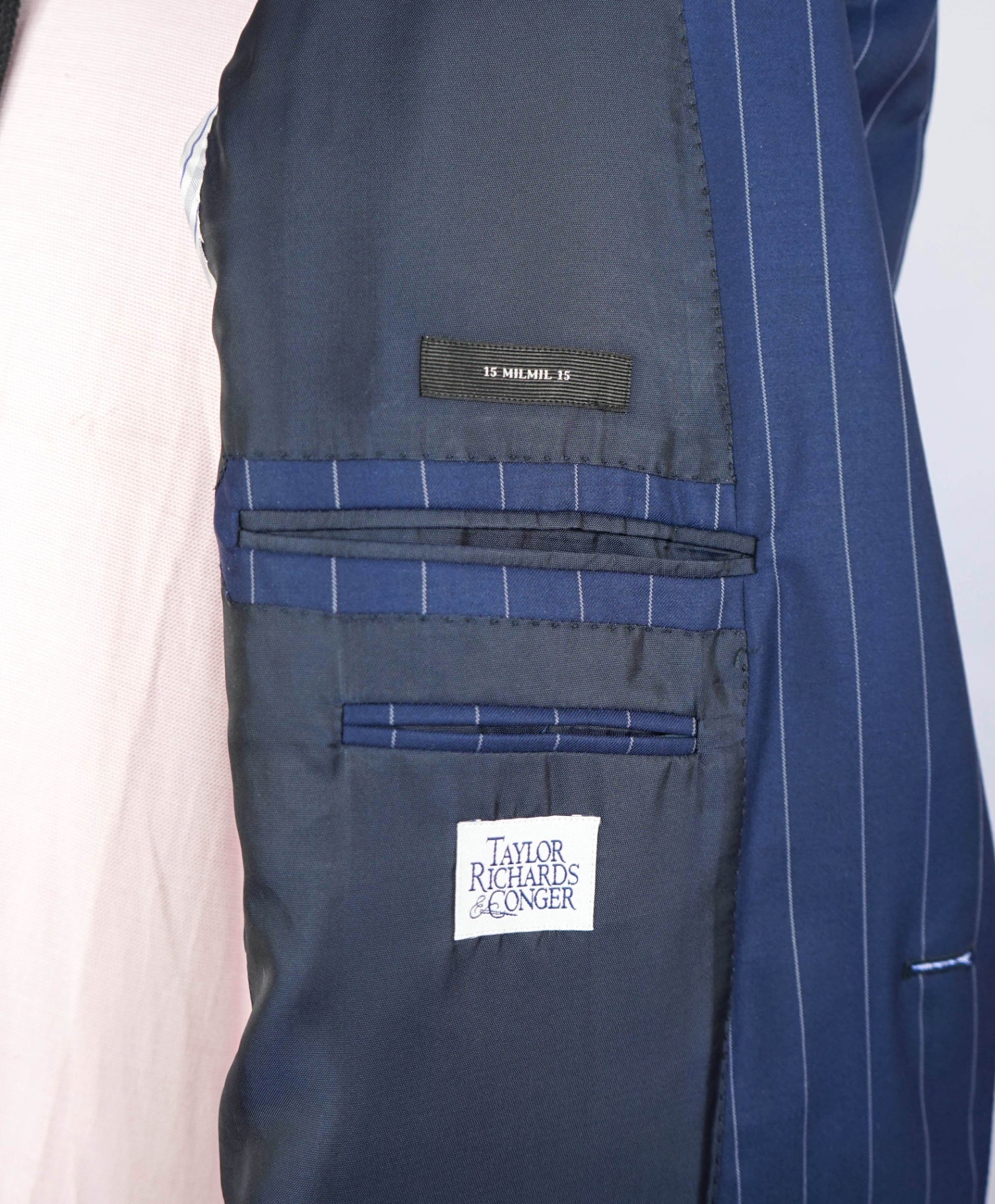 $3,995 Ermenegildo Zegna "15 MILMIL 15" Navy Pinstripe Suit 44L