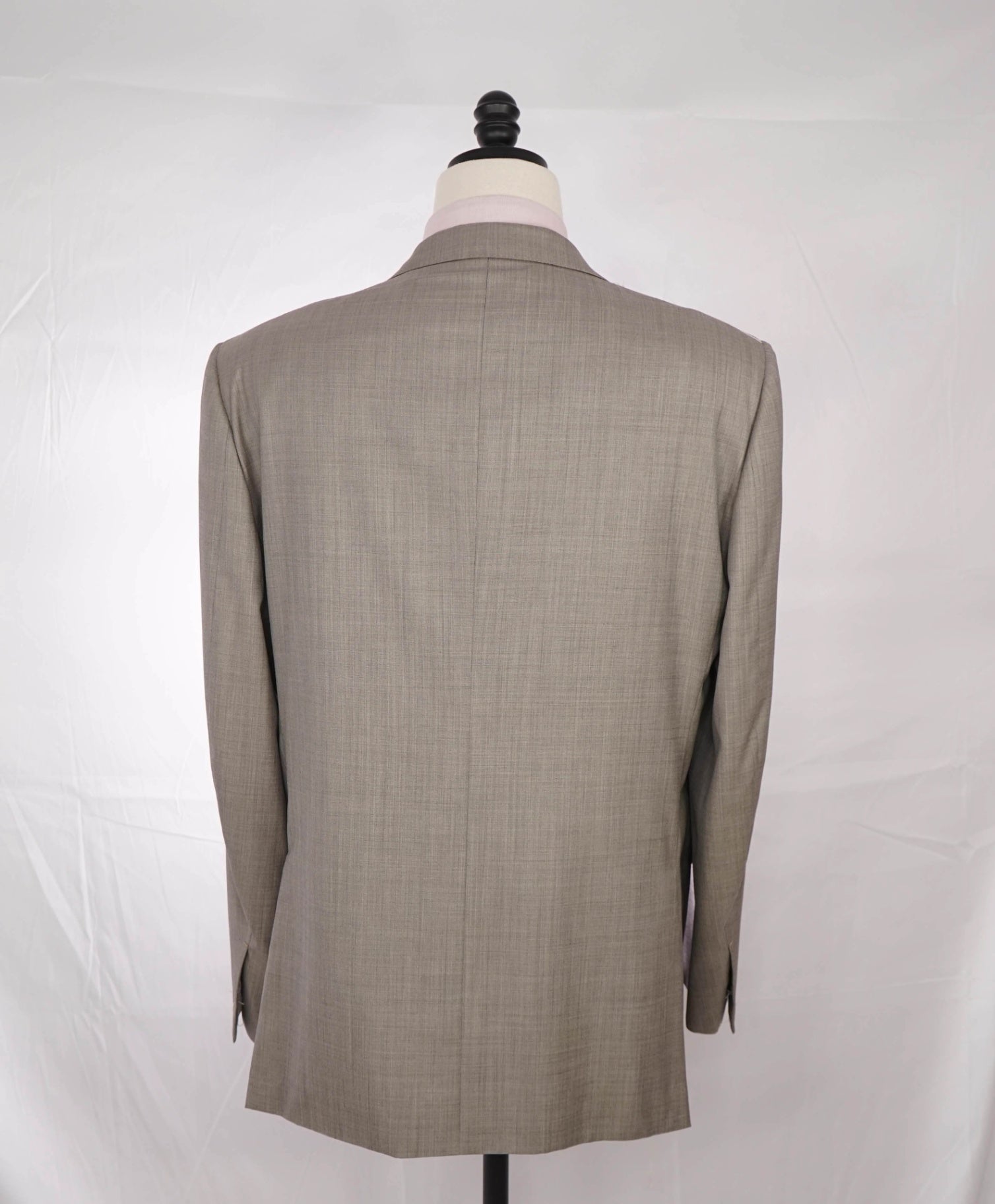 $3,250 Ermenegildo Zegna "TROFEO 600" Stone Grey Wool/Silk Blazer 48R