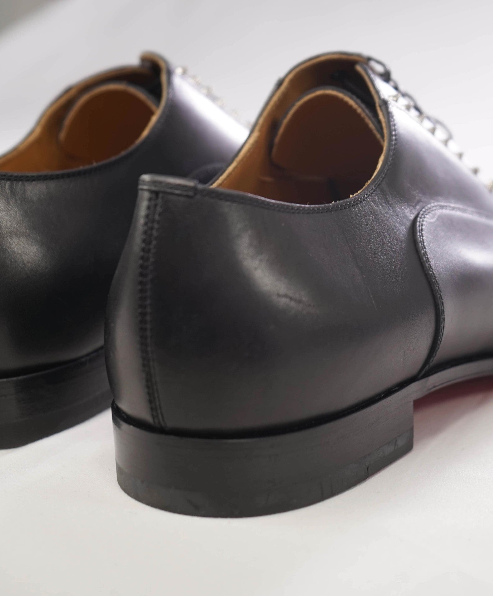 $1,200 CHRISTIAN LOUBOUTIN - *CLOOCLOO* Black Spike Oxfords - 12 US (45 EU)