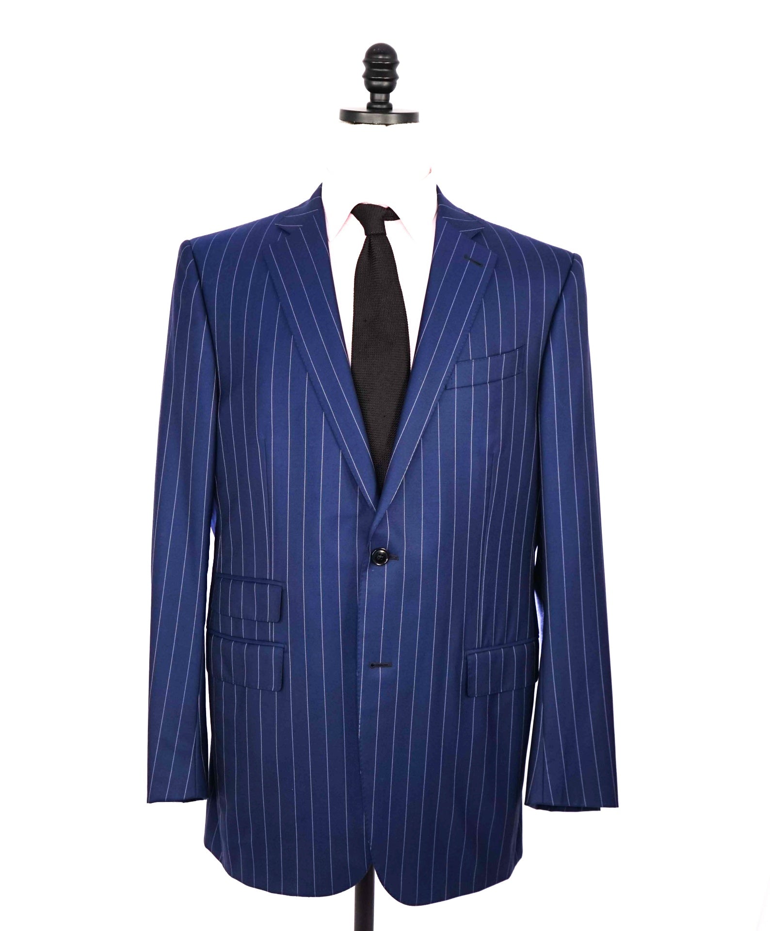 $3,995 Ermenegildo Zegna "15 MILMIL 15" Navy Pinstripe Suit 44L