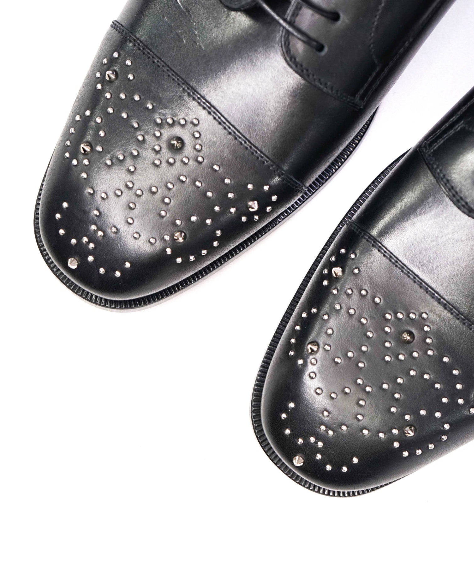 $1,100 Christain Louboutin Black Studded "Maltese" Oxford US 11 (EU44)