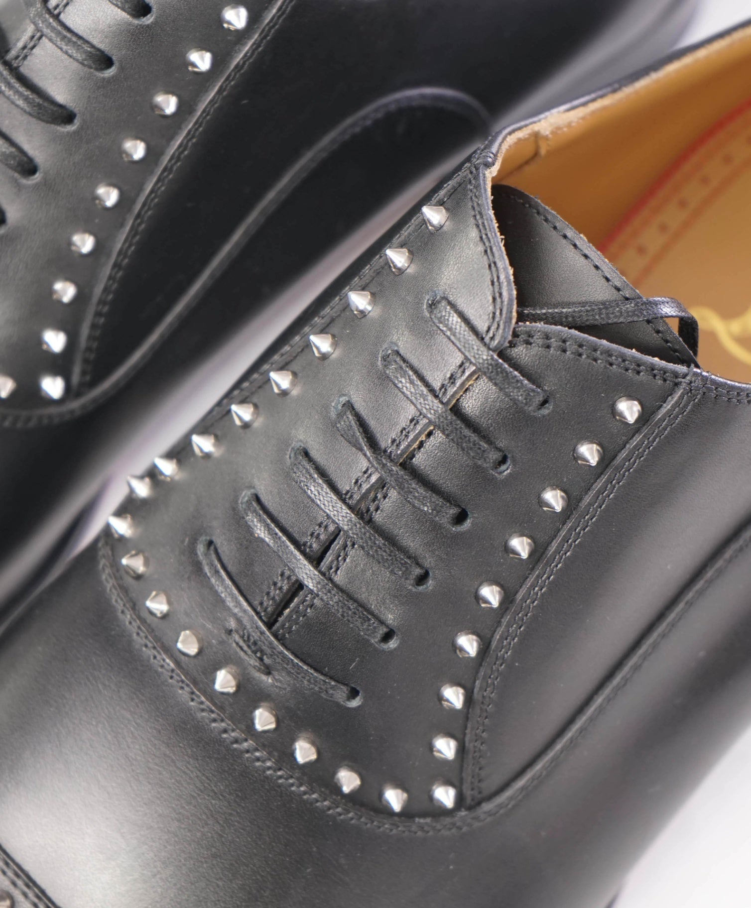 $1,200 CHRISTIAN LOUBOUTIN - *CLOOCLOO* Black Spike Oxfords - 12 US (45 EU)
