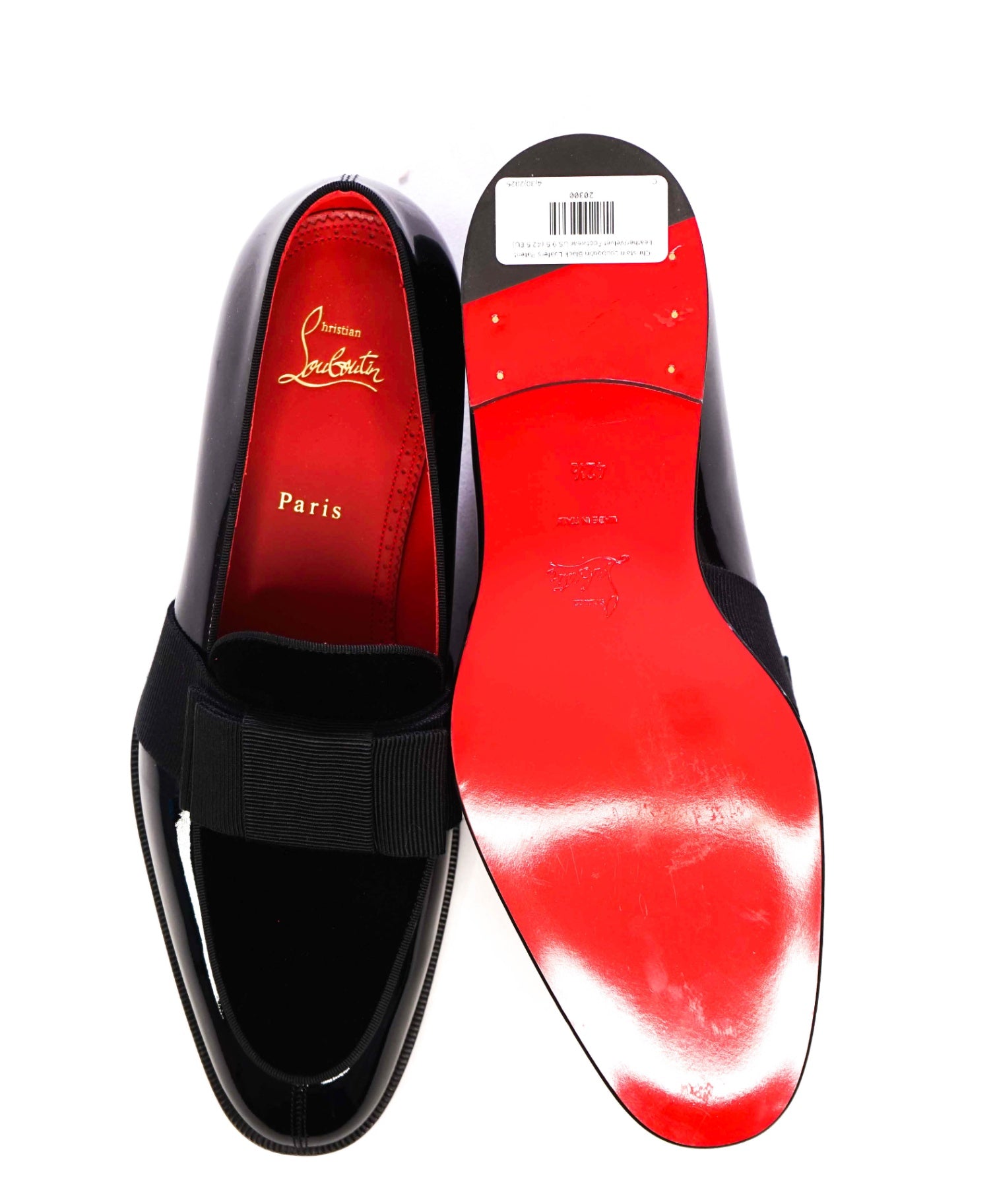 $1,200 Christain Louboutin "STYLEETO" Black Bow Loafer 9.5US (42.5)