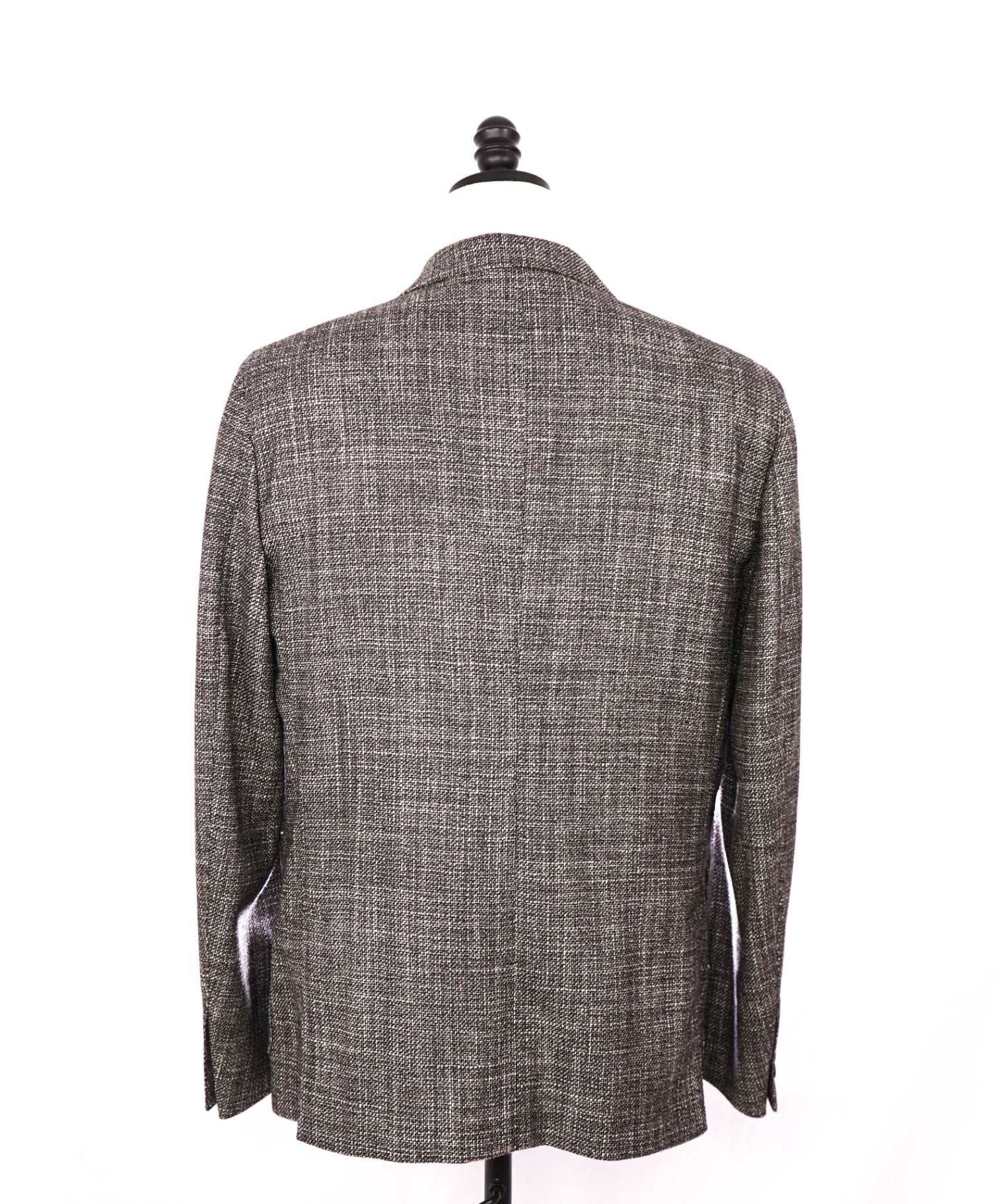 $3,295 Ermenegildo Zegna Black/White Fleck Wool/Silk Blazer 44R