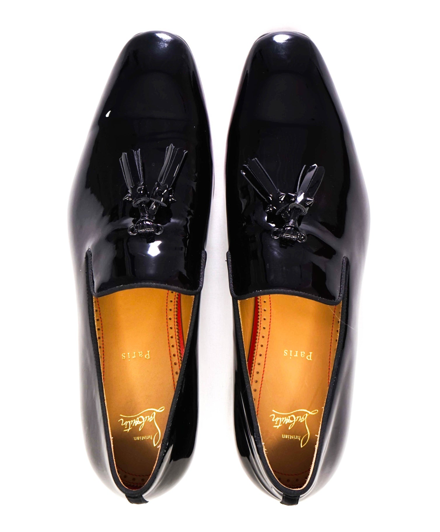 $1,050 CHRISTIAN LOUBOUTIN - *Dandelion* Spike Tassel Leather Loafers - 12.5 US (45.5EU)