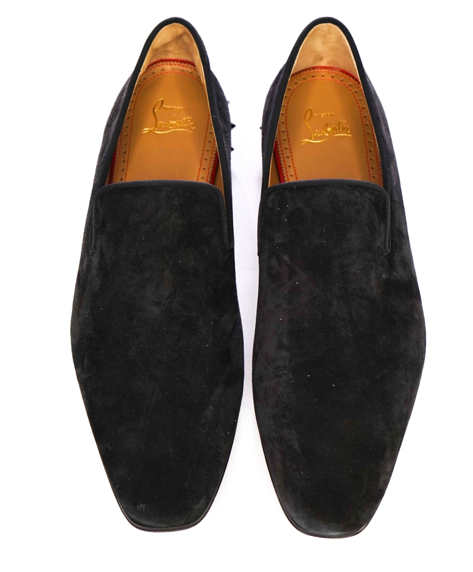 $1,200 Christain Louboutin "MARQUEES Spikeed" Black Loafer 9US (42)