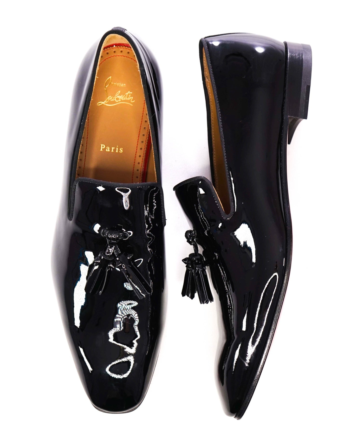 $1,050 CHRISTIAN LOUBOUTIN - *Dandelion* Spike Tassel Leather Loafers - 12.5 US (45.5EU)