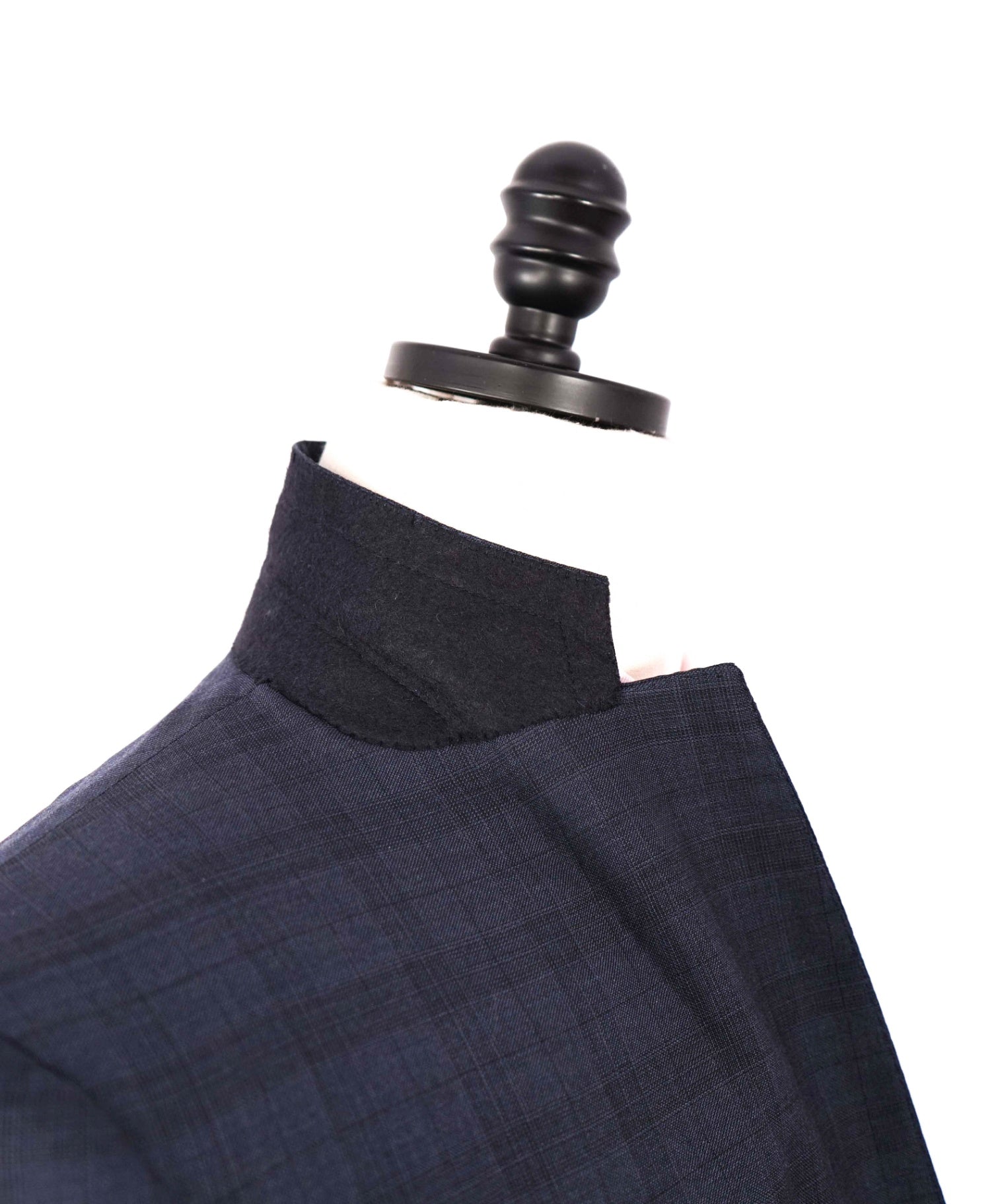 $4,500 ISAIA Navy Plaid Check Wool 2-Piece Suit 42R