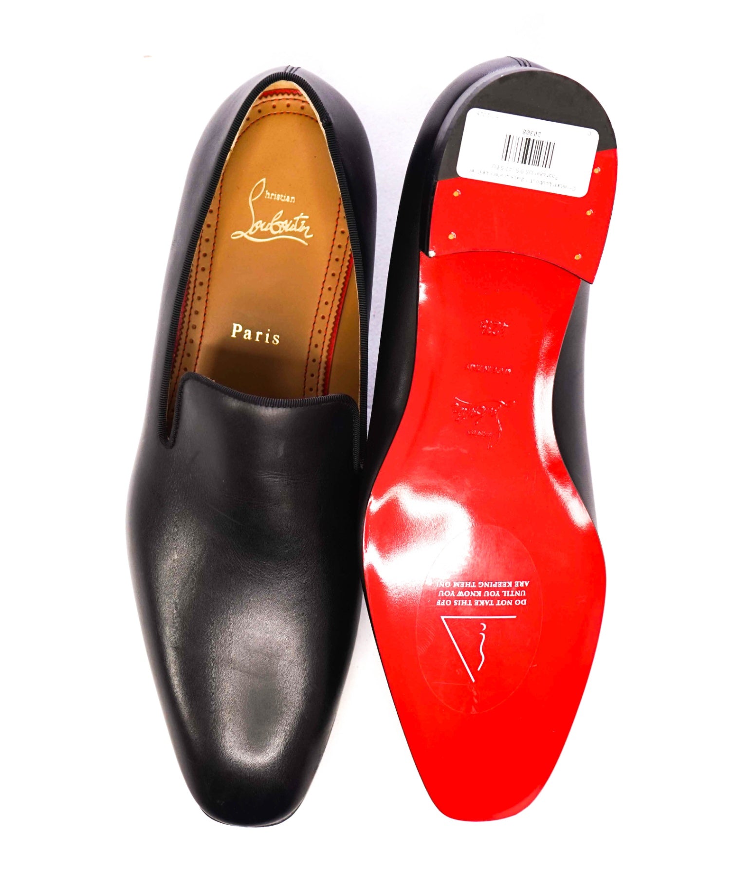 $1,050 CHRISTIAN LOUBOUTIN - * Dandelion* Black Leather Loafers - 9.5 US (42.5)