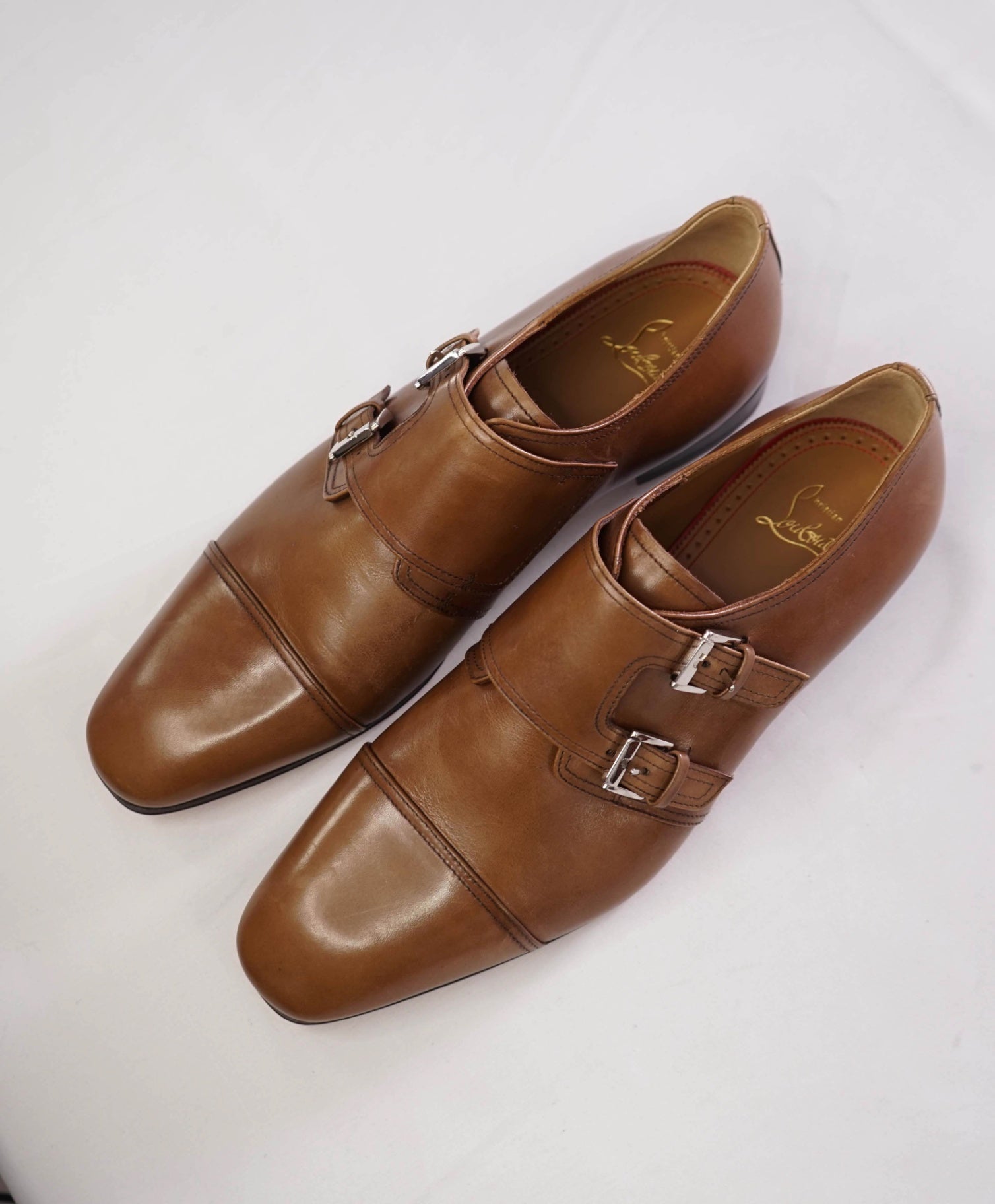 $1,150 CHRISTIAN LOUBOUTIN - *MORTIMER* Black Double Monk Loafers - 9.5 US (42.5EU)