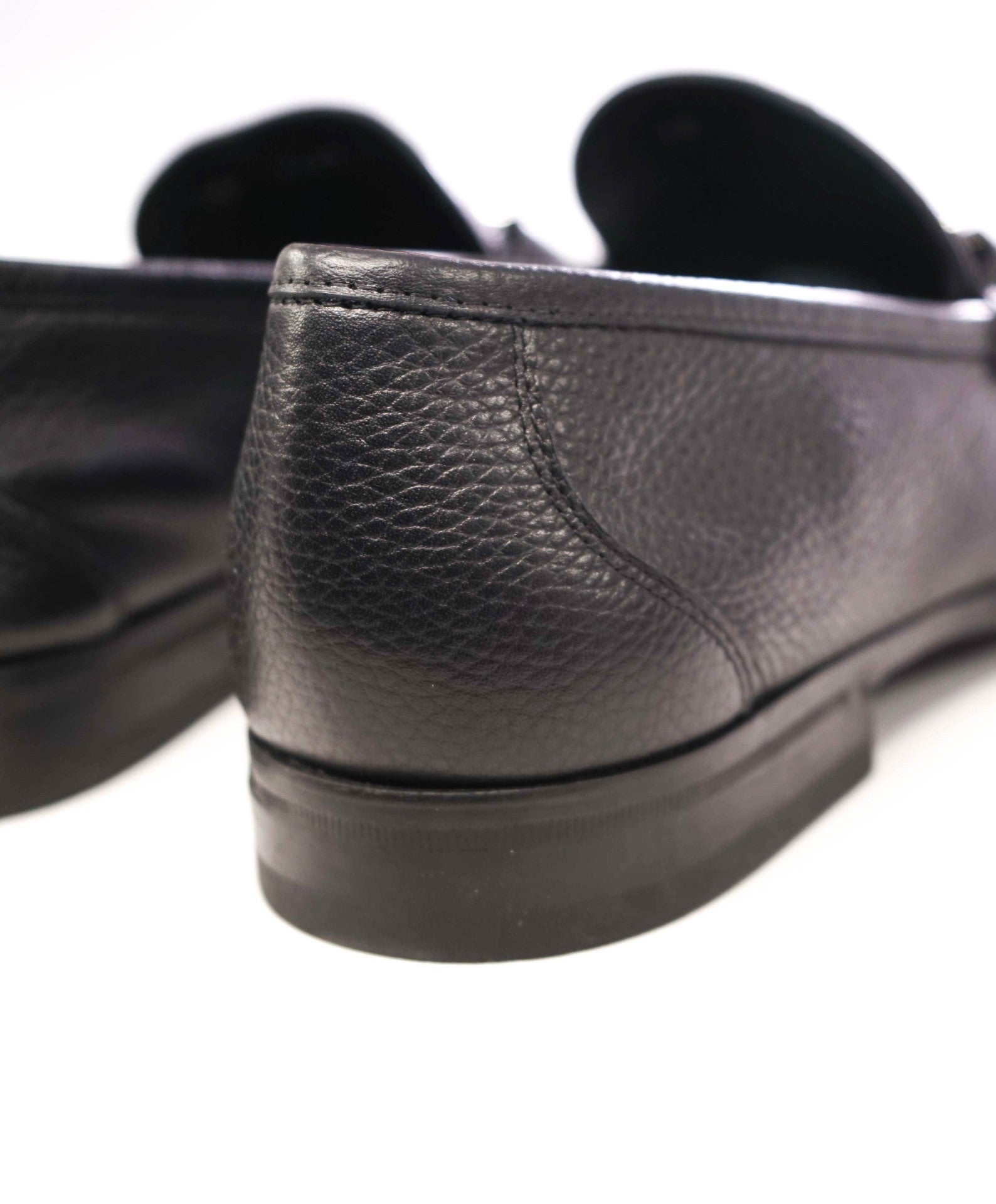 $850 SALVATORE FERRAGAMO - “GRANDIOSO" Gancini Bit Loafer Black Leather - 11EE