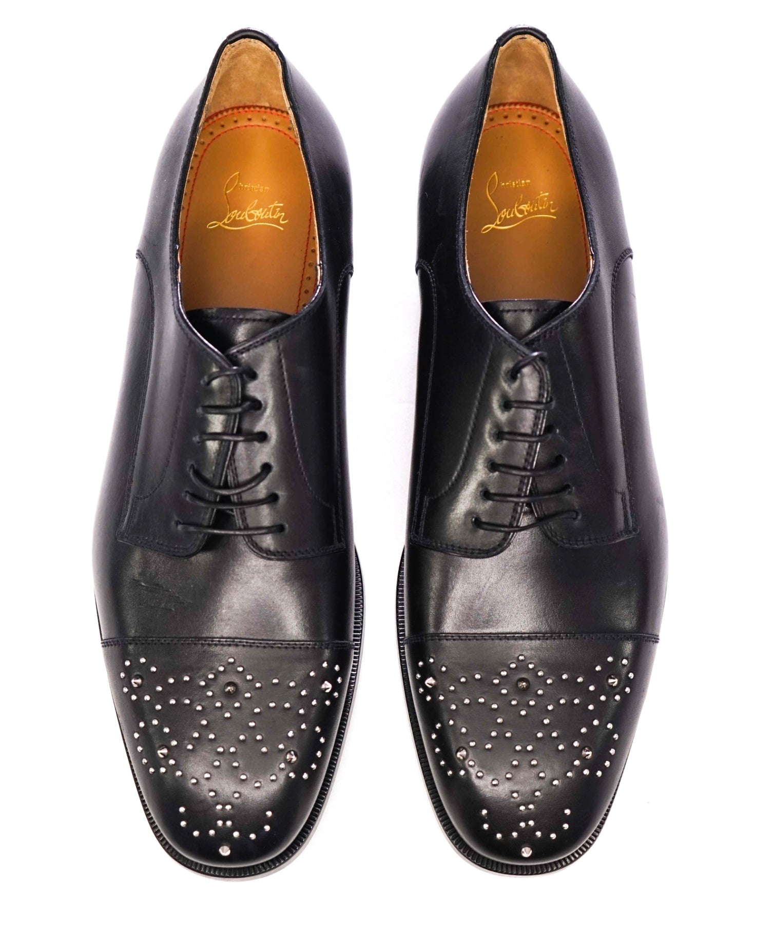 $1,100 Christain Louboutin Black Studded "Maltese" Oxford US 11 (EU44)