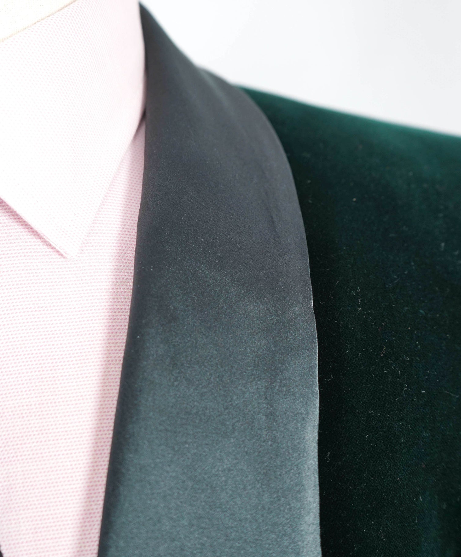 $3,300 Yves SAINT LAURENT Green Shawl Collar Velvet Jacket Blazer 42R