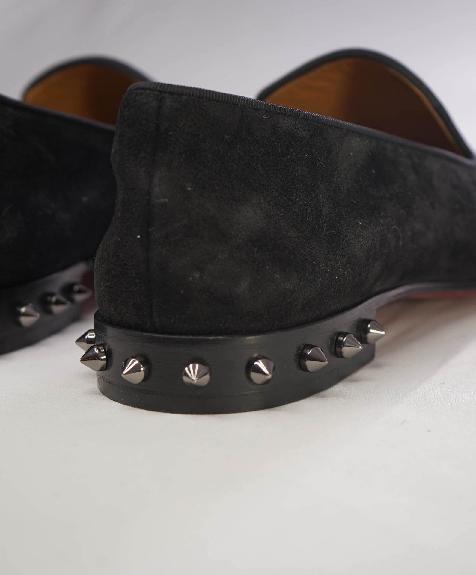 $1,200 Christain Louboutin "MARQUEES Spikeed" Black Loafer 9US (42)