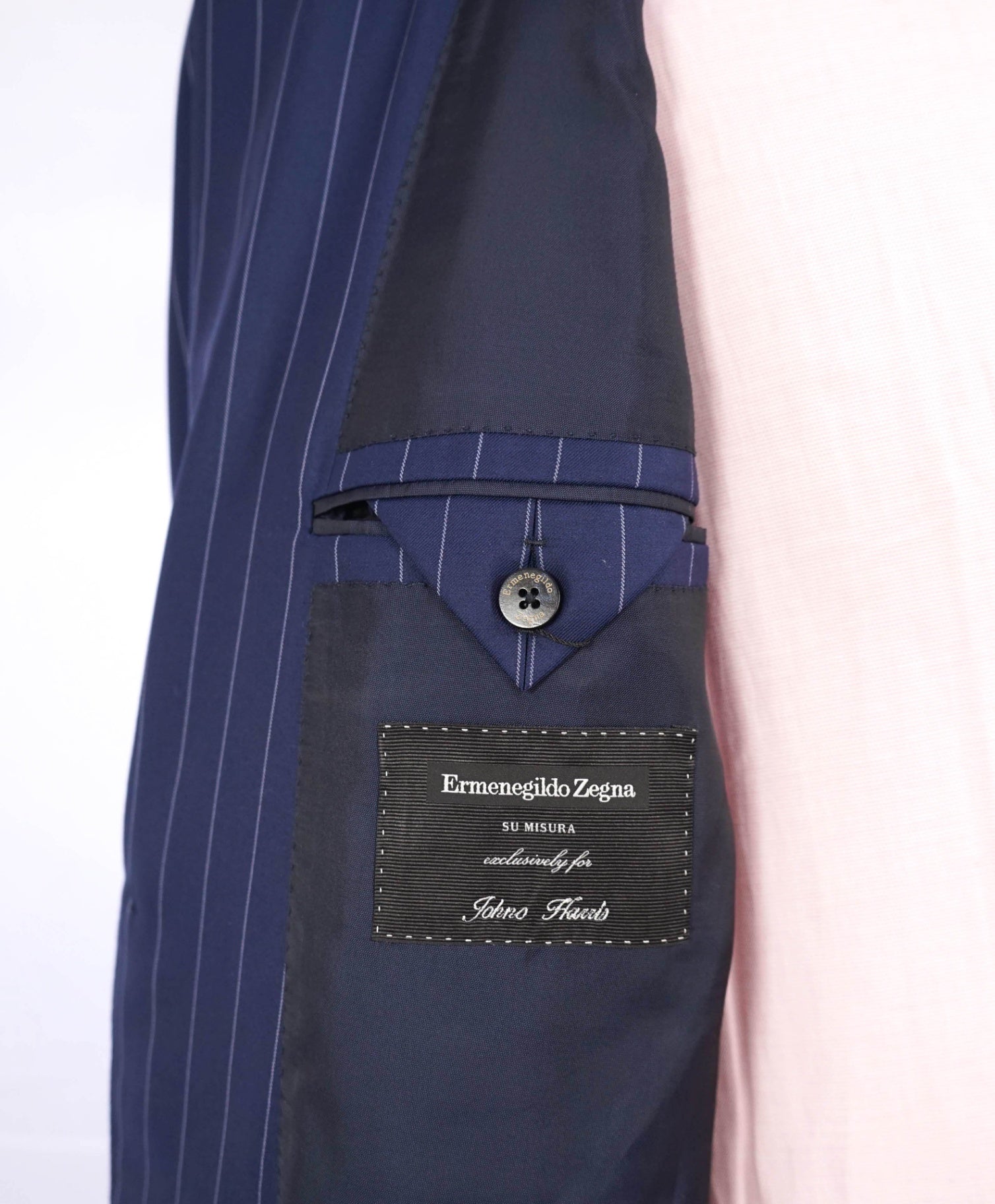 $3,995 Ermenegildo Zegna "15 MILMIL 15" Navy Pinstripe Suit 44L