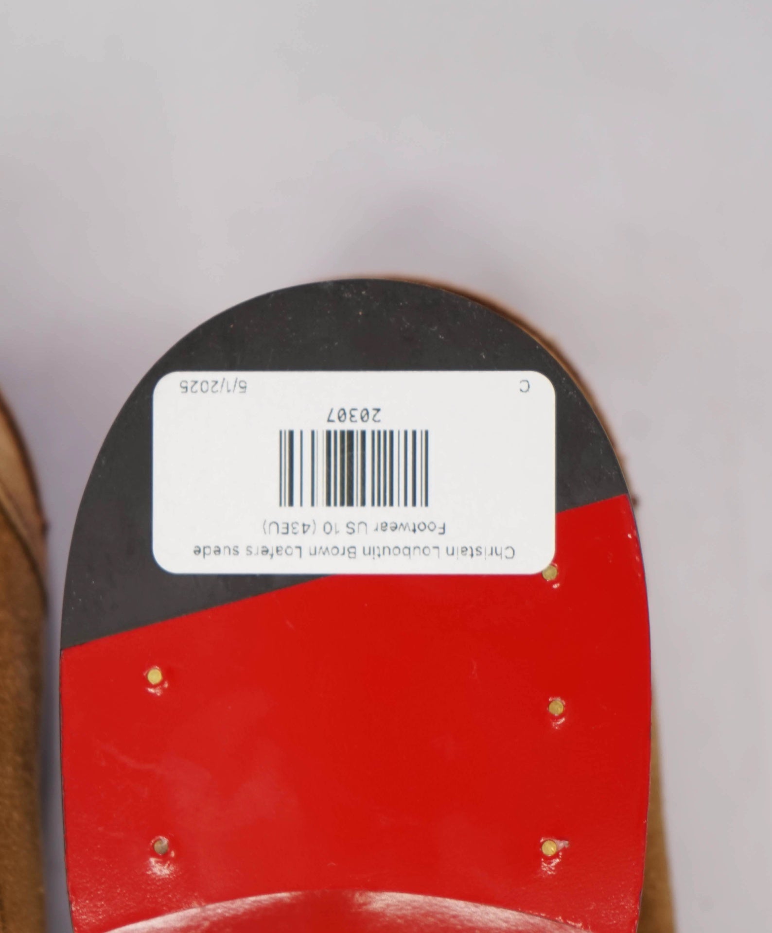 $1,145 CHRISTIAN LOUBOUTIN - *PENNY* Tobacco Suede Loafers - 10US (43EU)