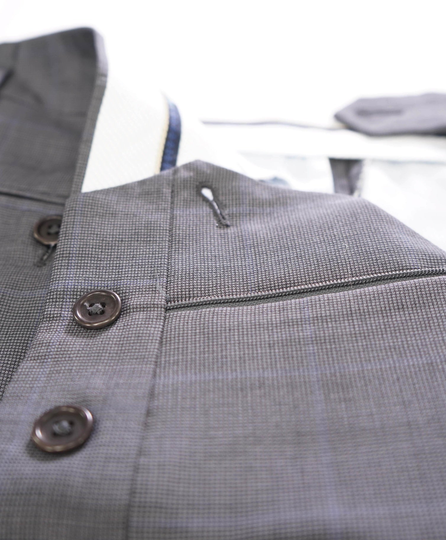 $400 Saks Fifth Avenue Grey Window Pane Wool/Silk Pants 32W