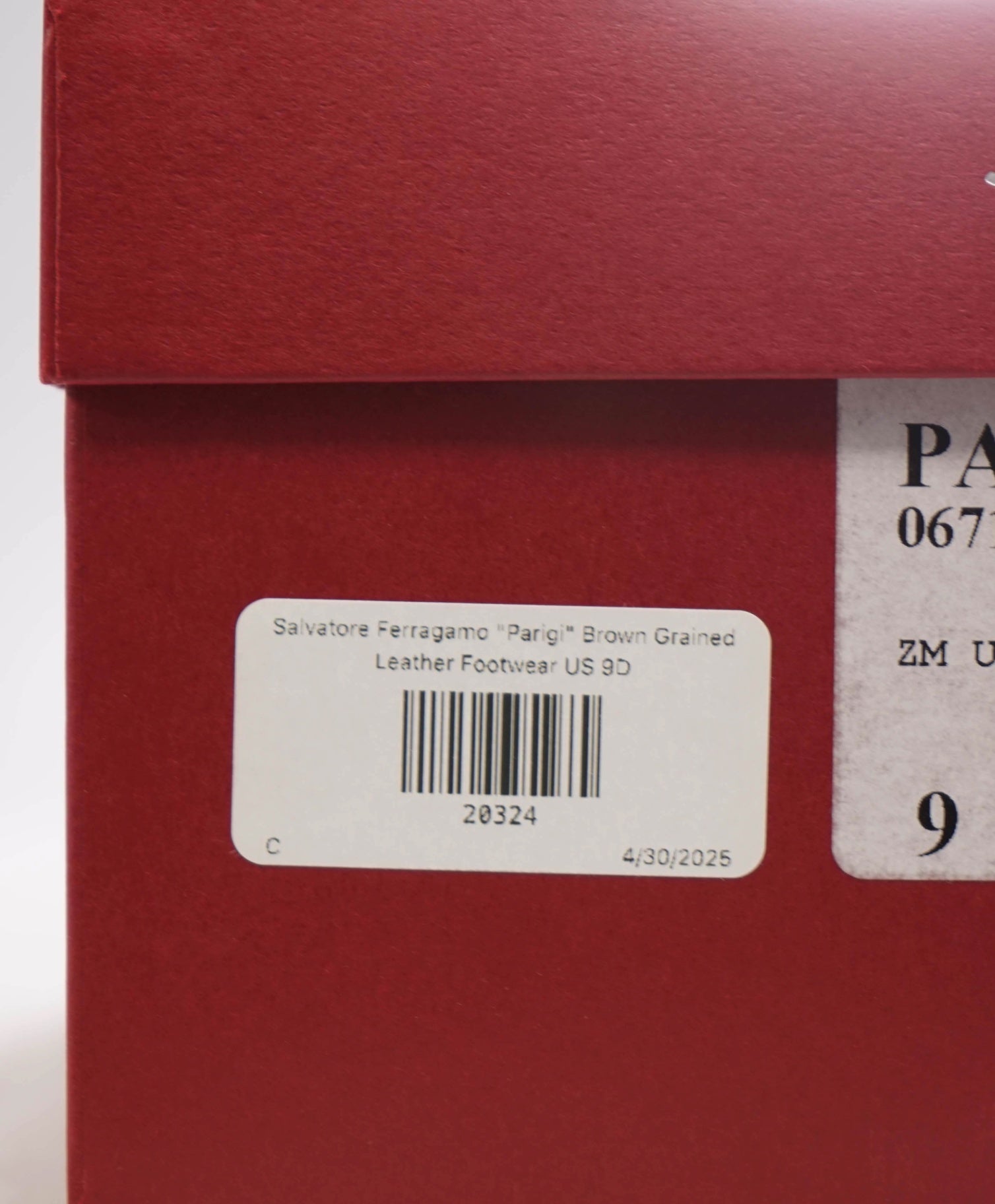 $800 Salvatore Ferragamo "PARIGI" Brown Pebbled Leather Loafer 9D