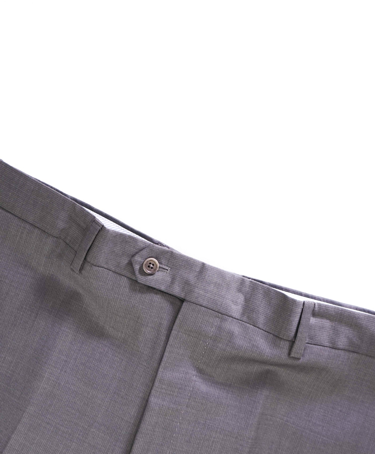 $400 Saks Fifth Avenue Solid Grey Wool/Silk Pants 36W