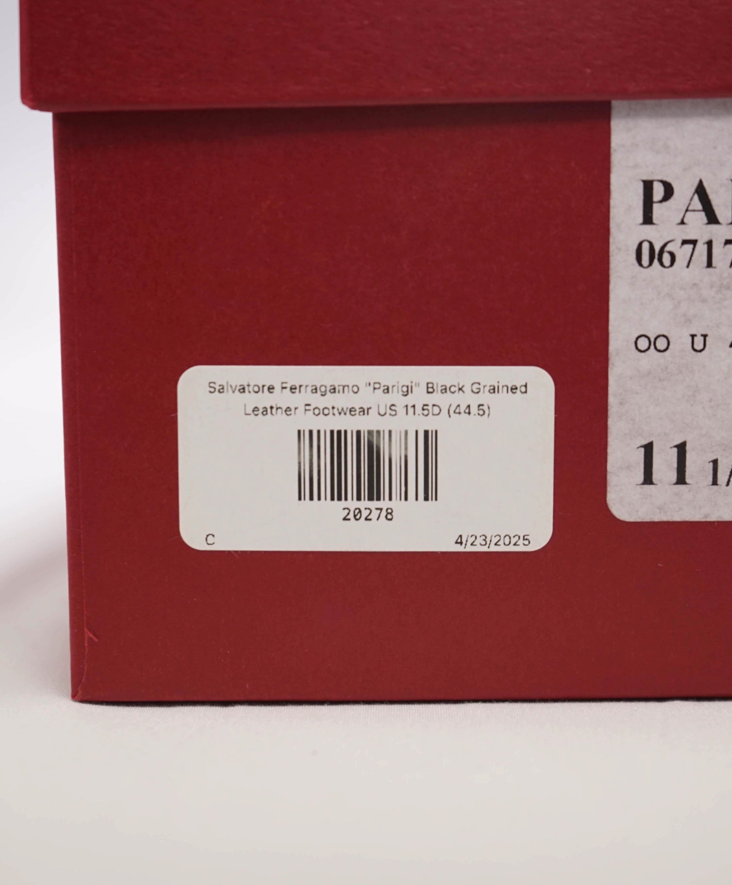 $800 Salvatore Ferragamo "PARIGI" Black Pebbled Leather Loafer 11.5D (44.5 EU)