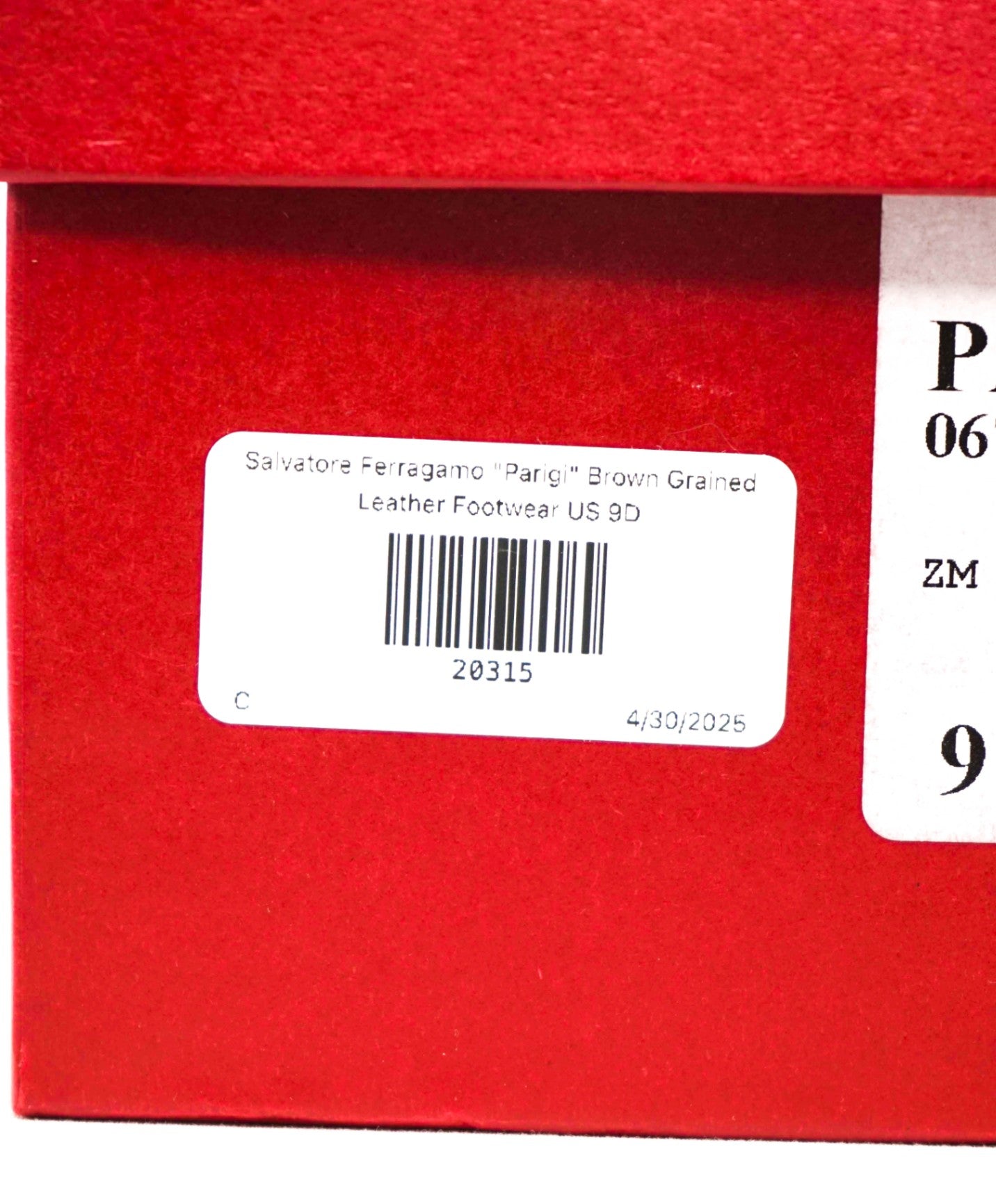 $800 Salvatore Ferragamo "PARIGI" Brown Pebbled Leather Loafer 9 D