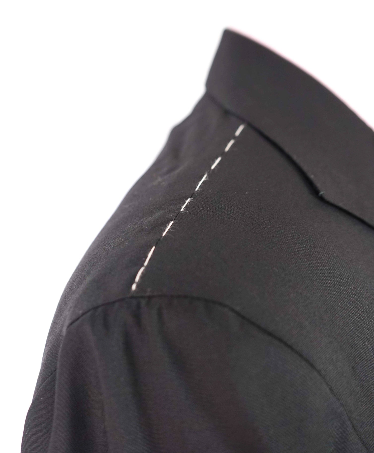 $10,000 KITON - Solid Black Suit 2-3 Roll Lapel - 42R