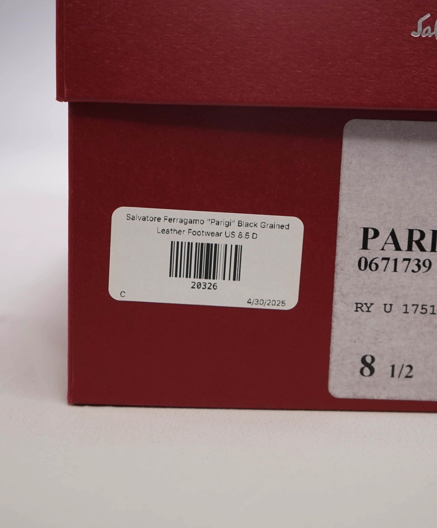 $800 Salvatore Ferragamo "PARIGI" Black Pebbled Leather Loafer 8.5 D (41.5 EU)