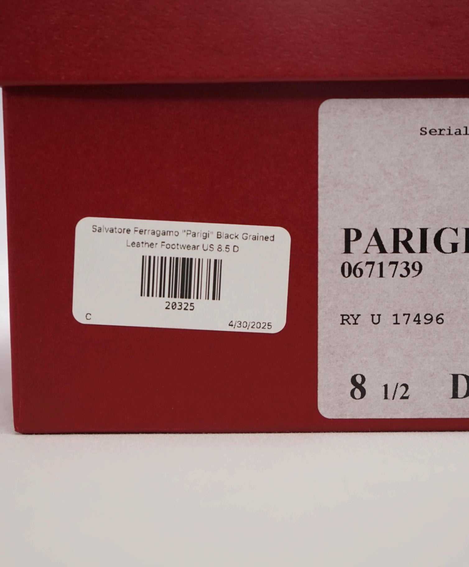 $800 Salvatore Ferragamo "PARIGI" Black Pebbled Leather Loafer 8.5 D (41.5 EU)