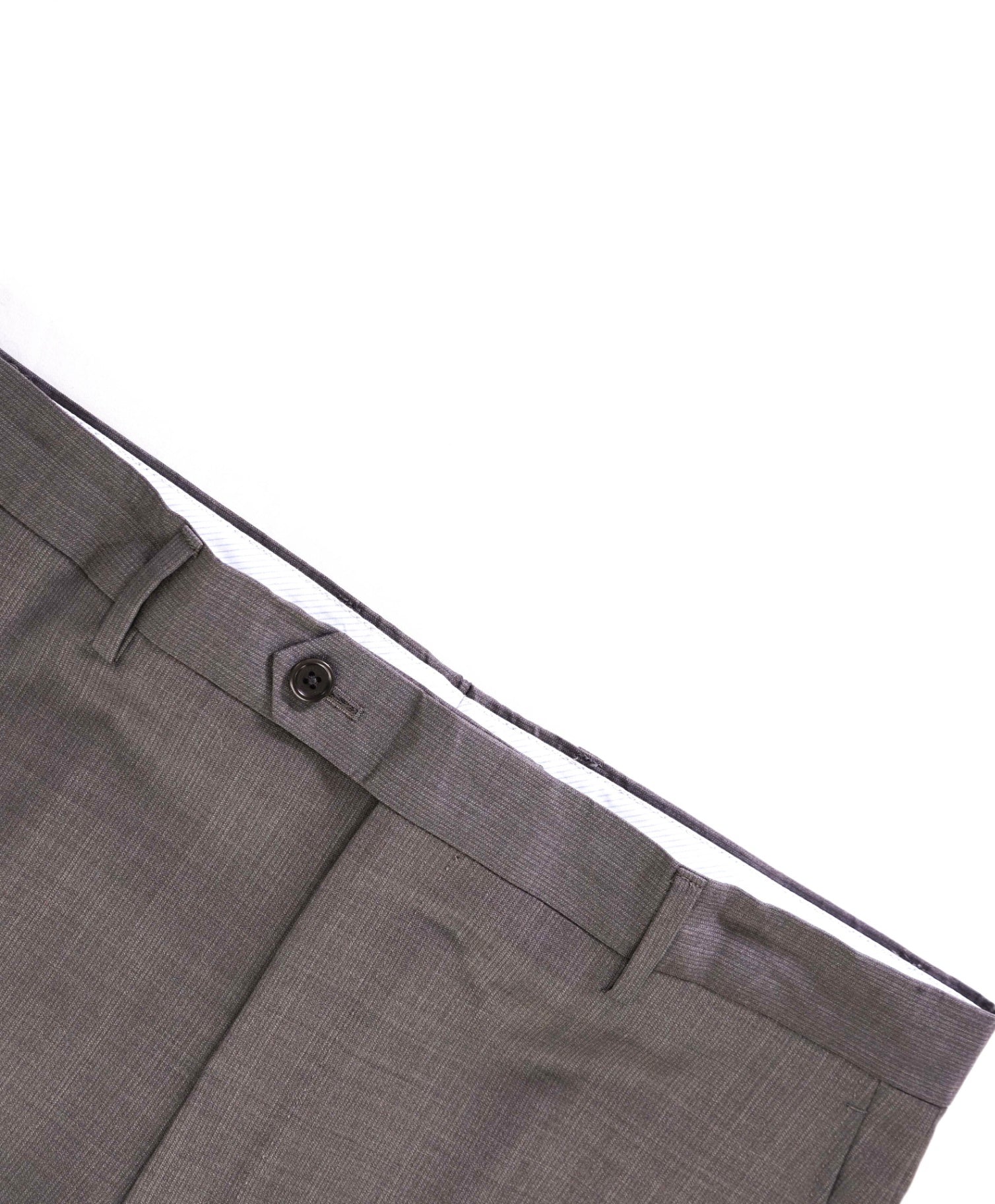 $400 Saks Fifth Avenue Solid Light Grey Wool/Silk Pants 36W