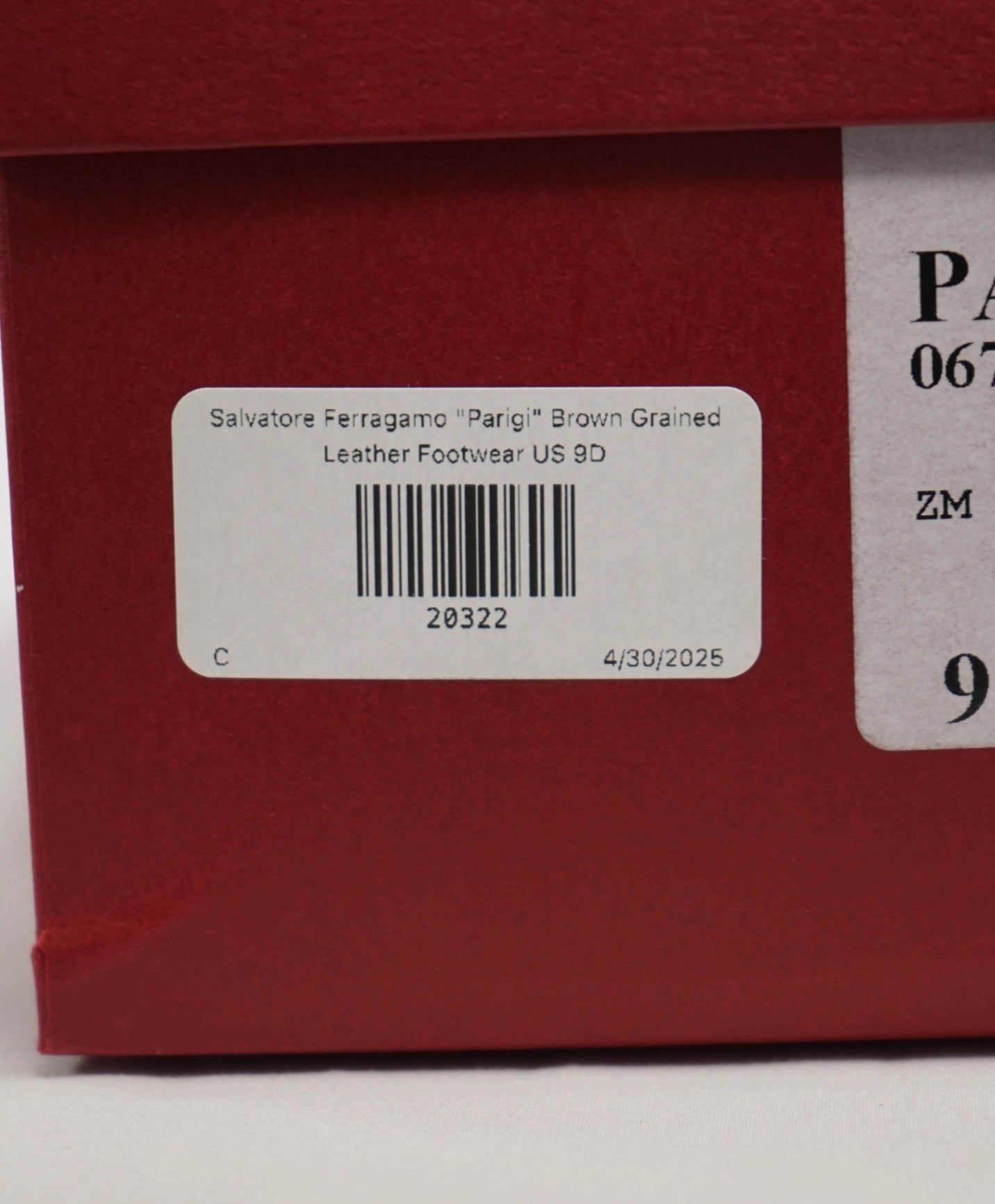 $800 Salvatore Ferragamo "PARIGI" Brown Pebbled Leather Loafer 9D