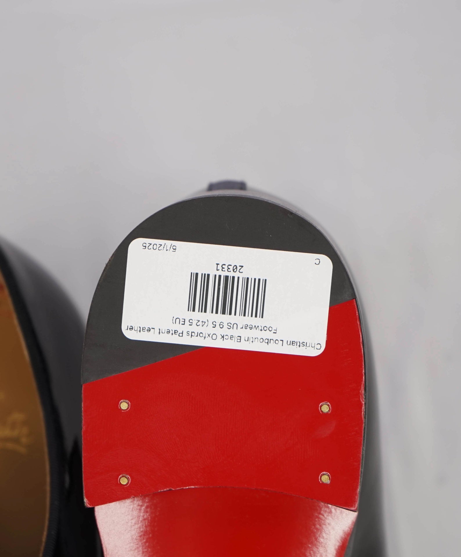 $1,145 CHRISTIAN LOUBOUTIN - *CORTEO* Black Patent Leather Oxfords - 9.5 US (42.5EU)