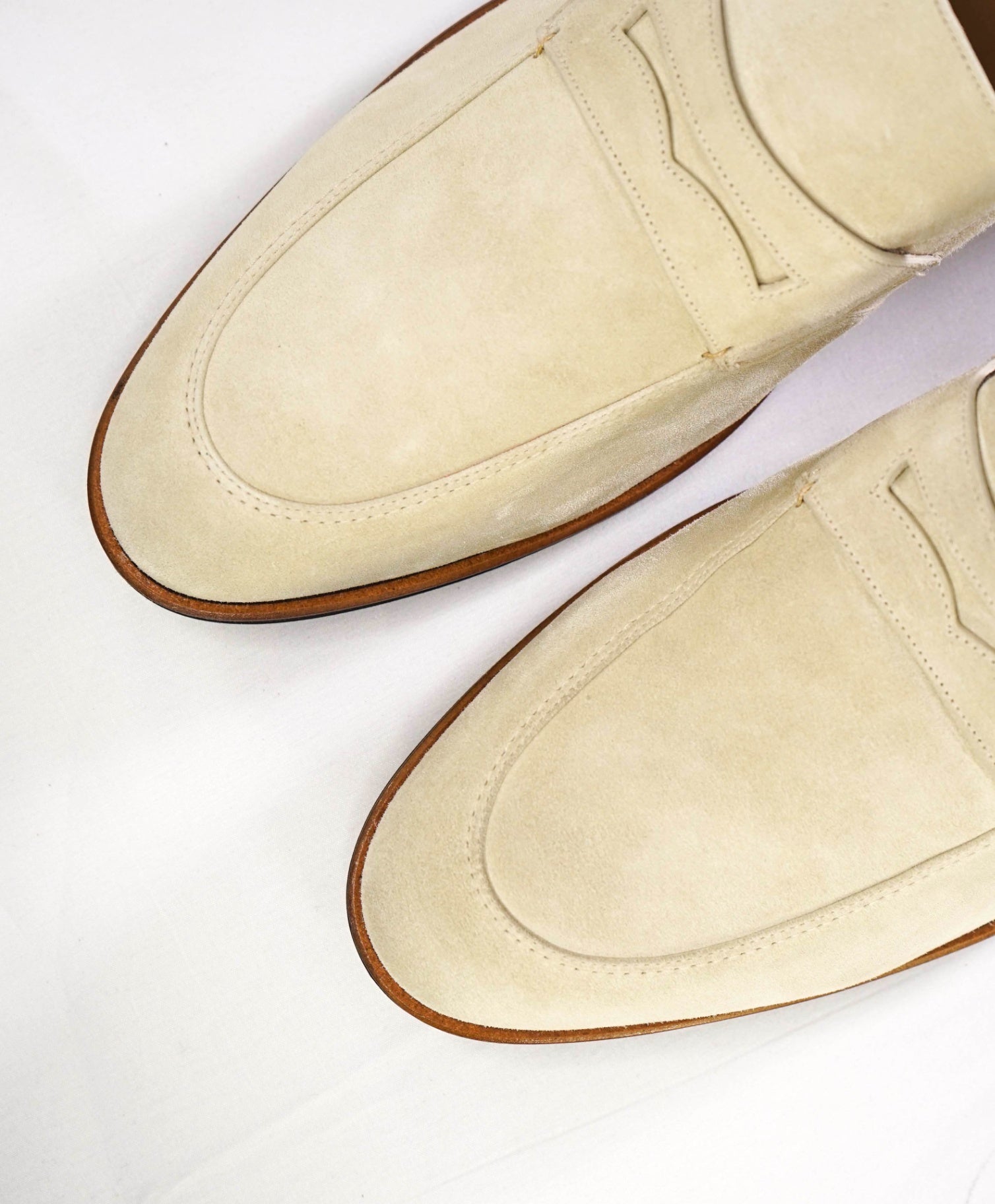 $650 Bally "WEBB" Stone Grey Summer Loafers Suede US 11 (UK10)