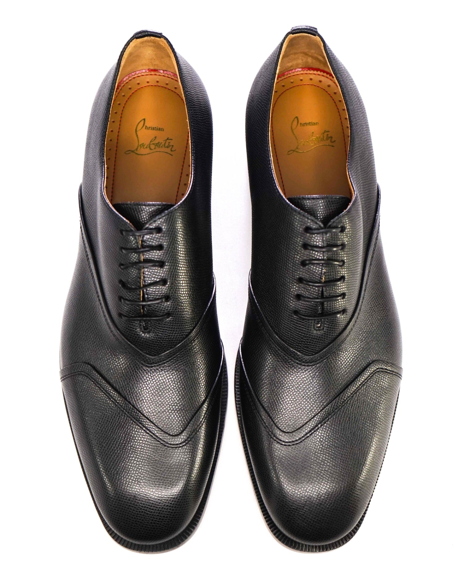 $1,145 CHRISTIAN LOUBOUTIN - *BOABI FLAT* Black Oxfords - 10.5 US (43.5)