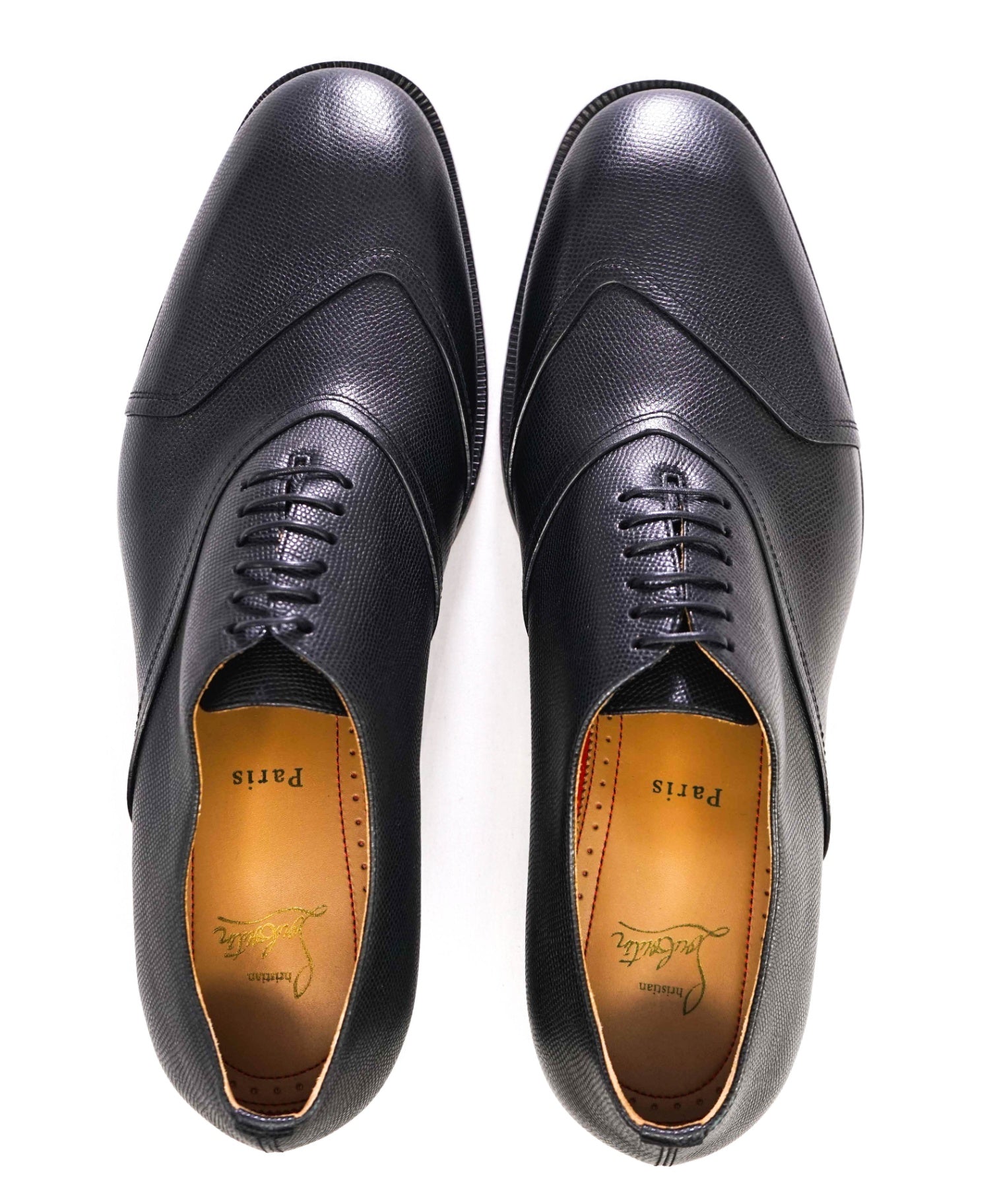 $1,145 CHRISTIAN LOUBOUTIN - *BOABI FLAT* Black Oxfords - 10.5 US (43.5)
