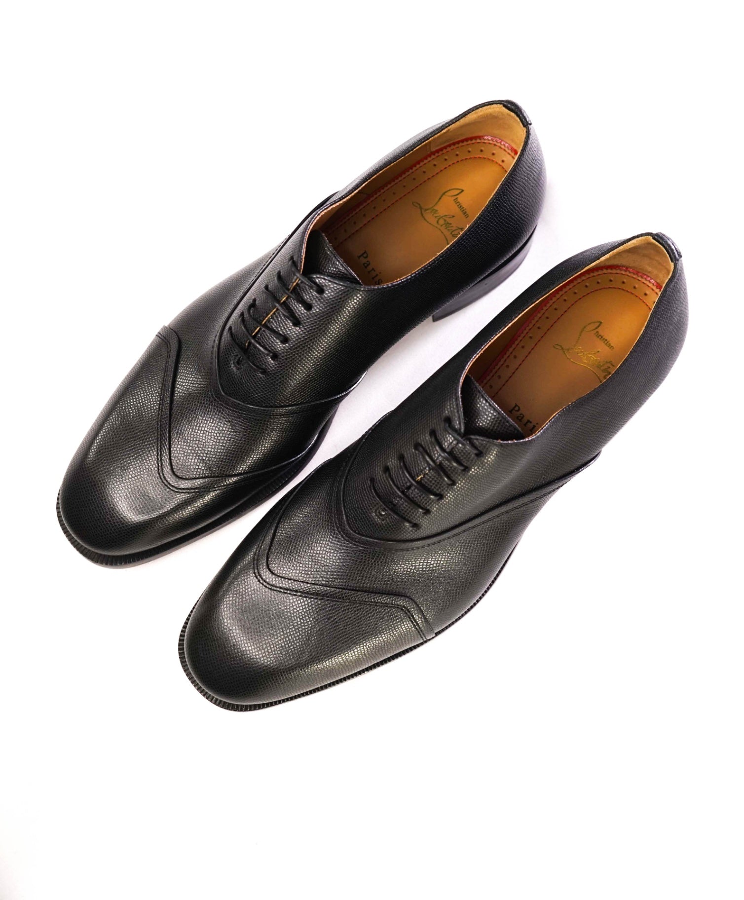 $1,145 CHRISTIAN LOUBOUTIN - *BOABI FLAT* Black Oxfords - 10.5 US (43.5)