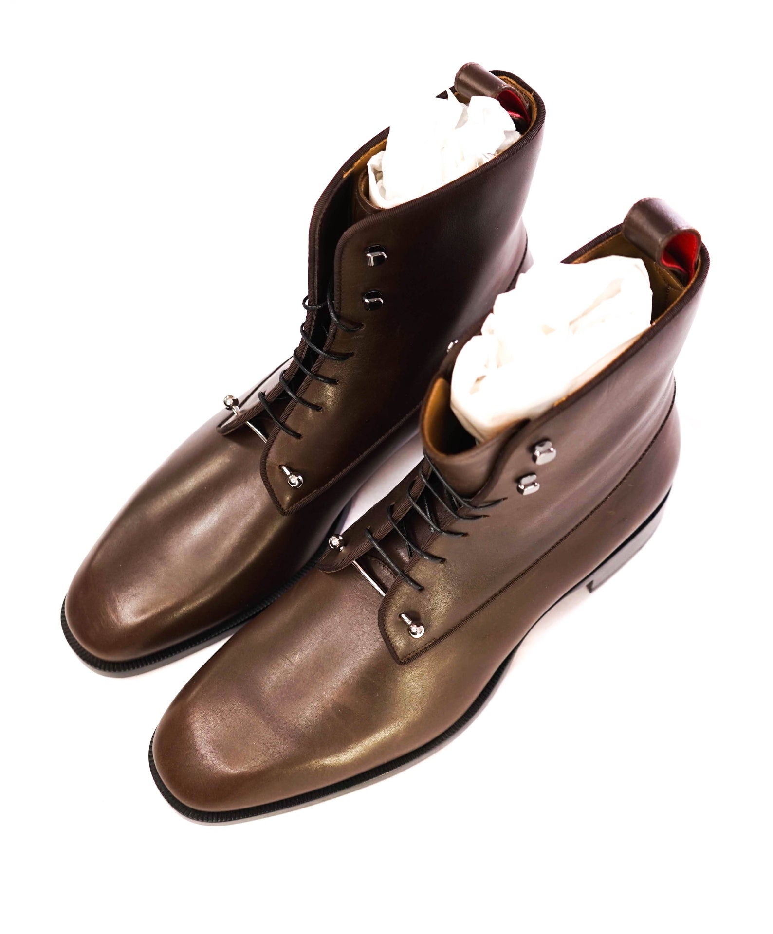 $1,445 Christian Louboutin "Chambeli" Brown Boots Leather 10 US (43EU)