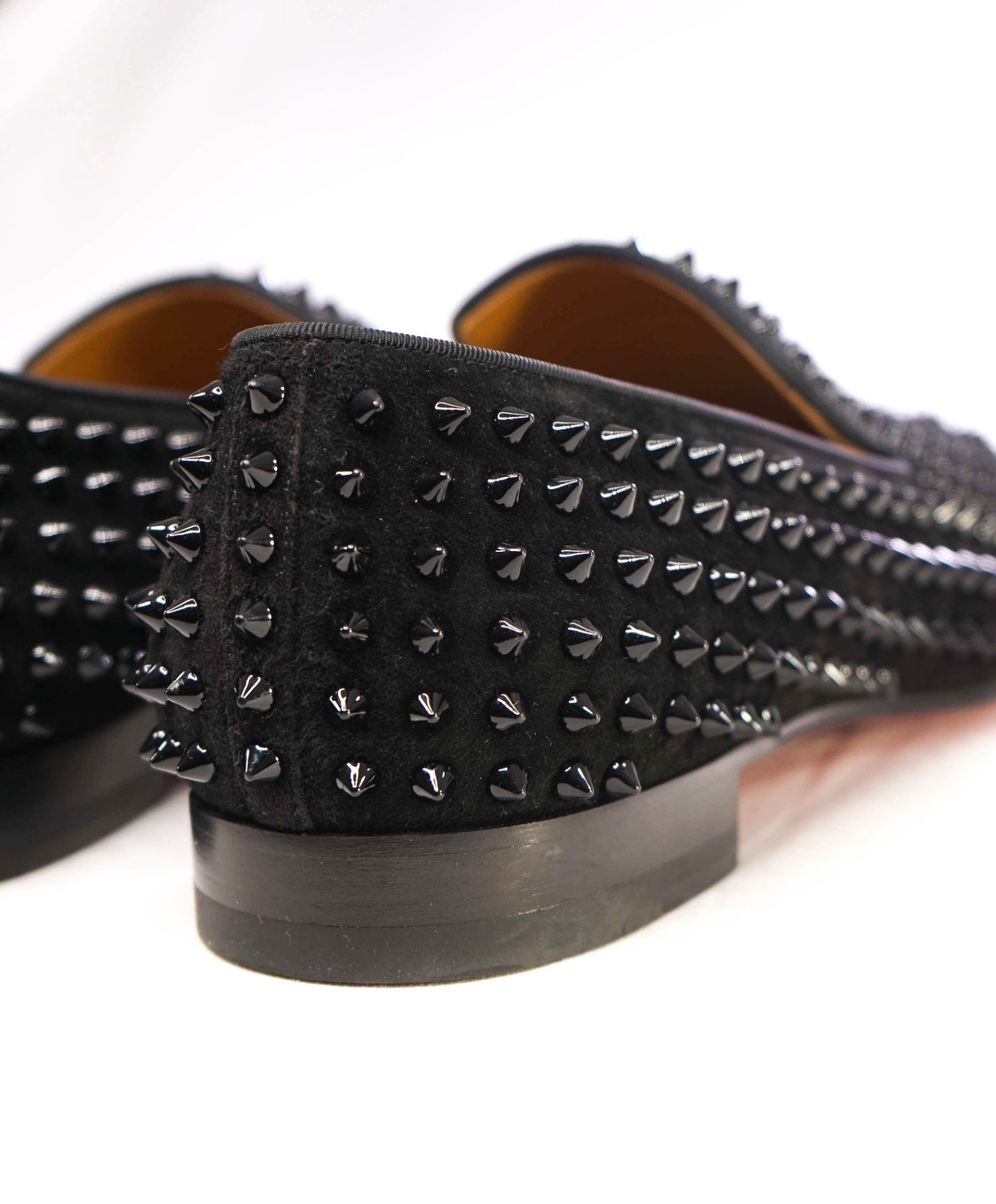 $1,395 Christian Louboutin Black Dandelion Spikes Loafers US 11 (44EU)