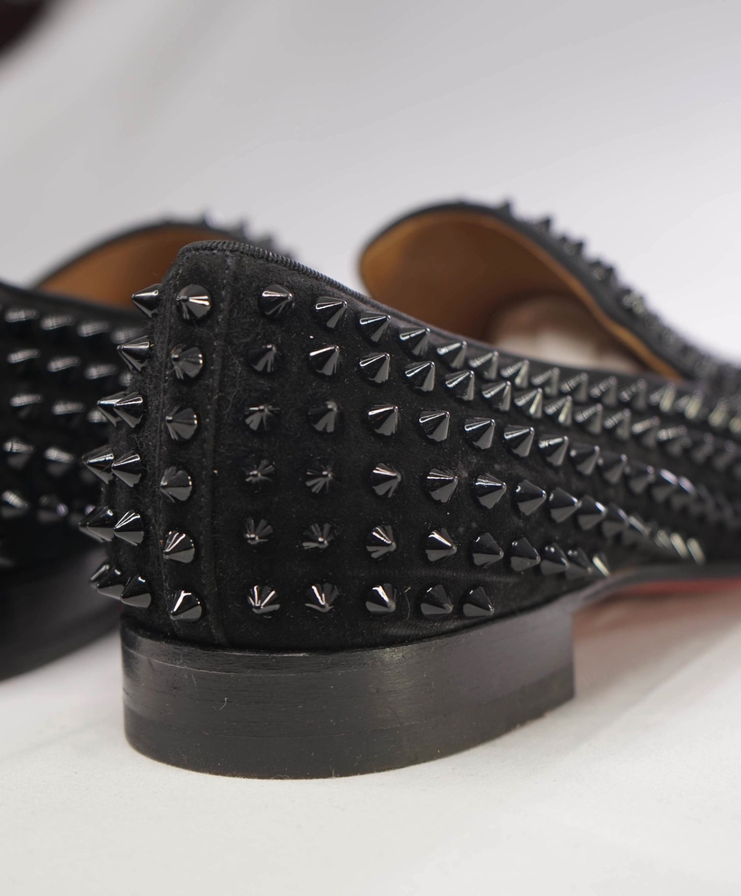 $1,395 Christian Louboutin Black Dandelion Spikes Loafers US 8 (41EU)