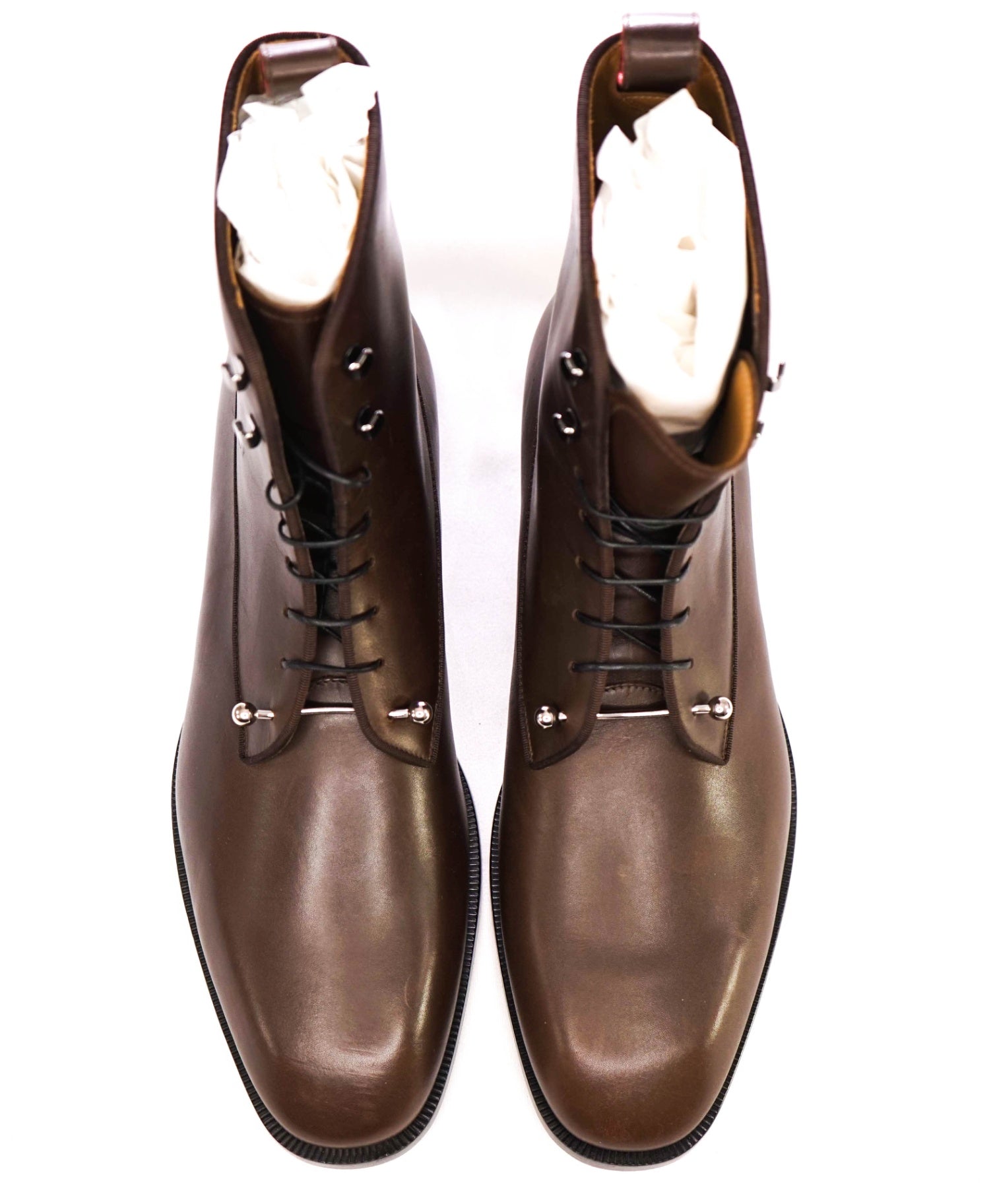 $1,445 Christian Louboutin "Chambeli" Brown Boots Leather 10 US (43EU)