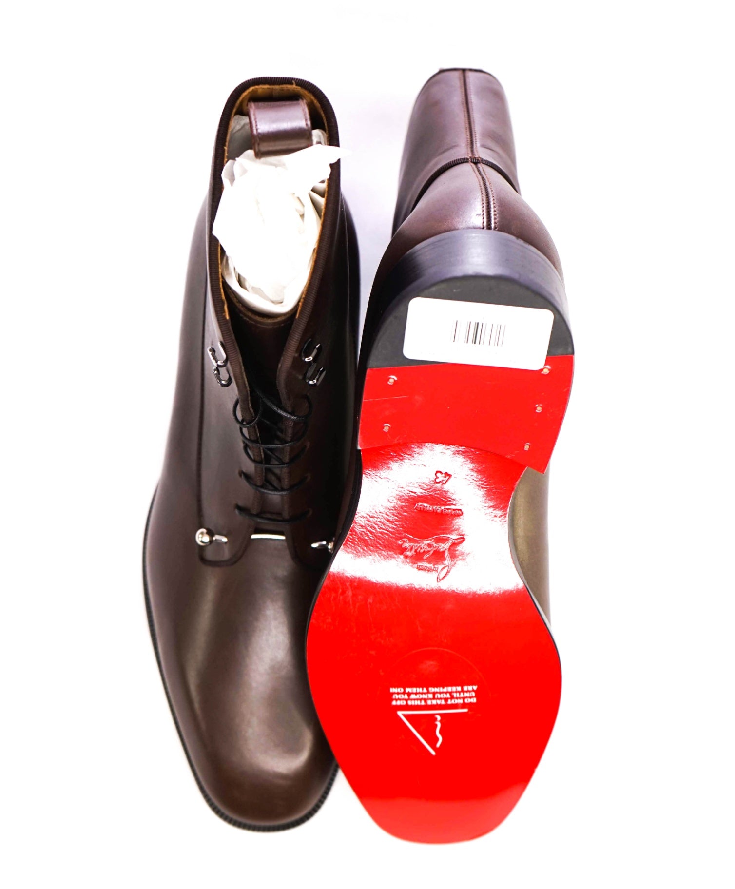 $1,445 Christian Louboutin "Chambeli" Brown Boots Leather 10 US (43EU)