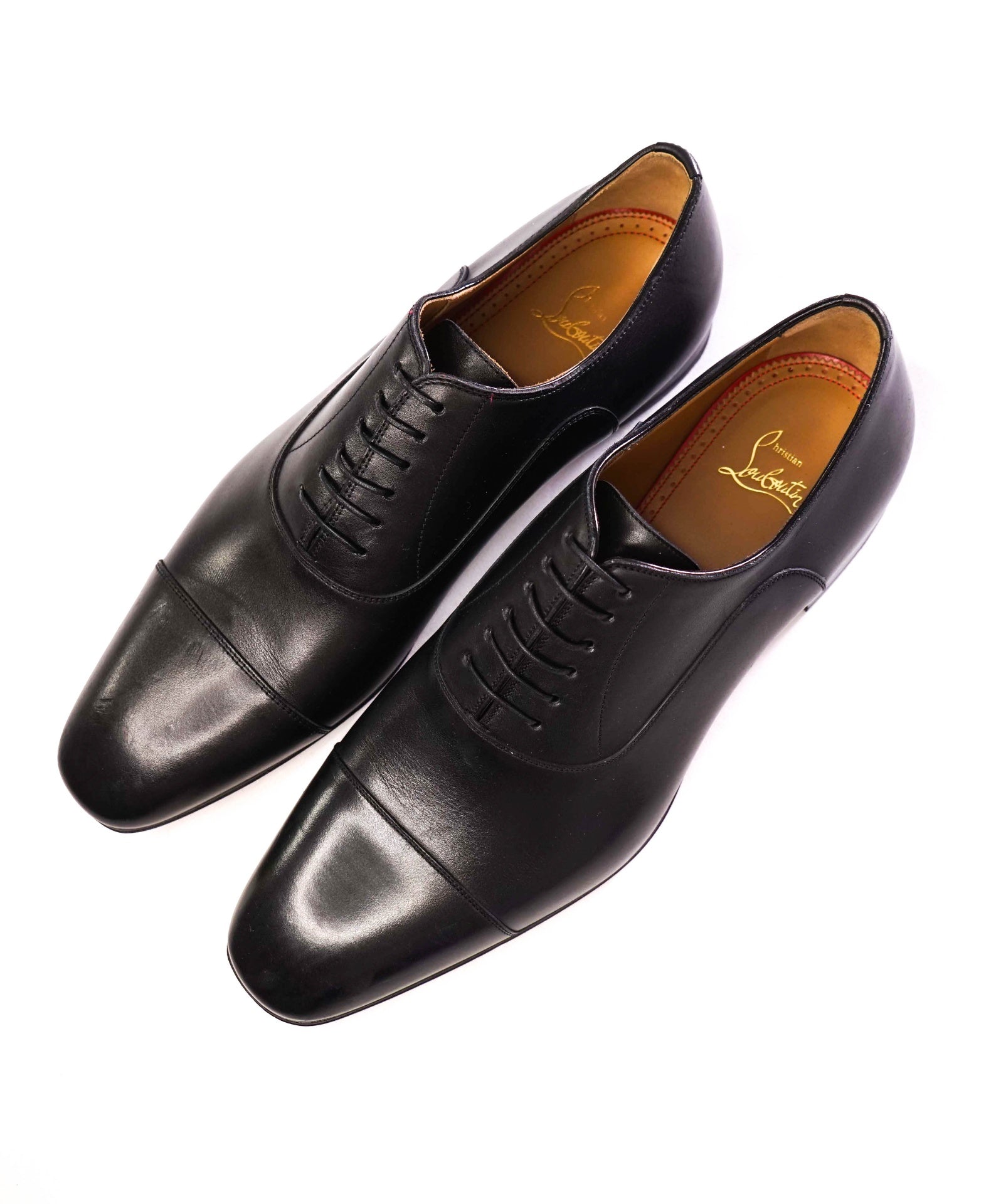 $1,050 CHRISTIAN LOUBOUTIN - *GREGGO* Black Oxfords - 12 US (45EU)