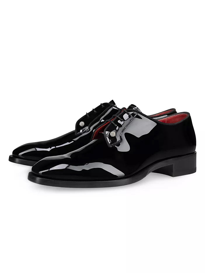 $1,295 Christian Louboutin "Chambeliss Night Strass" Patent Oxfords 11.5 US (44.5EU)