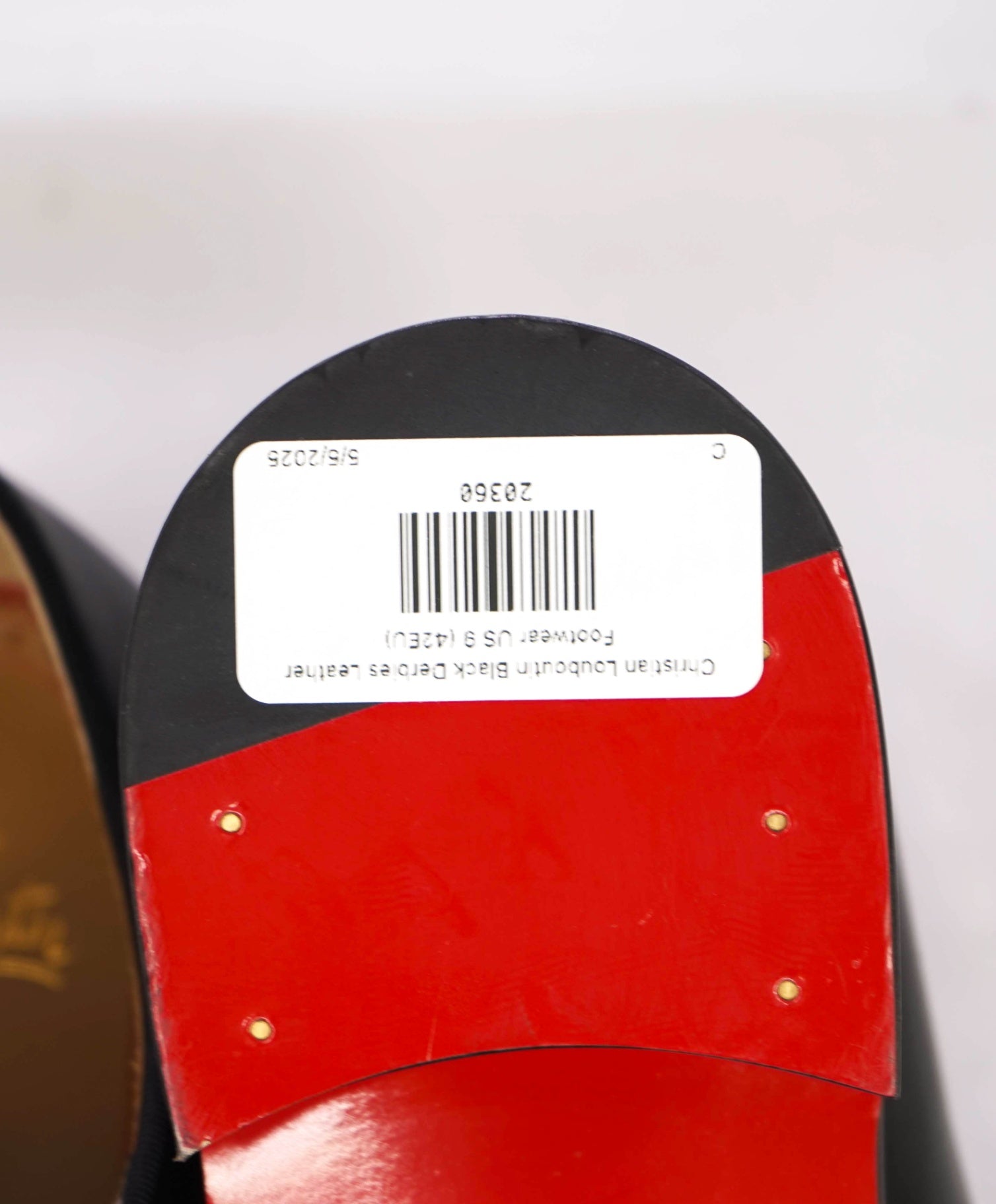 $1,250 Christian Louboutin "Chambeliss" Black Leather Oxfords 9US (42EU)