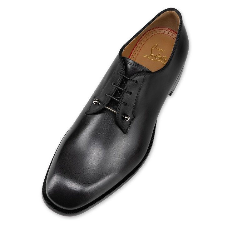 $1,250 Christian Louboutin "Chambeliss" Black Leather Oxfords 9US (42EU)
